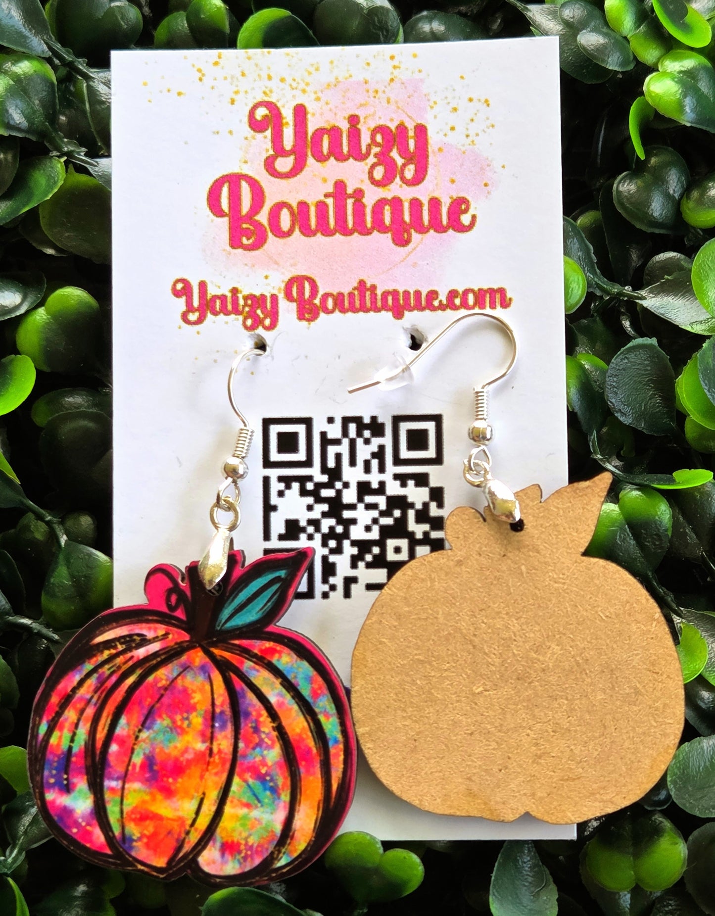 Colorful Pumpkin Earrings | Handmade Fall & Halloween Jewelry | Autumn Statement Earrings Yaizy Boutique
