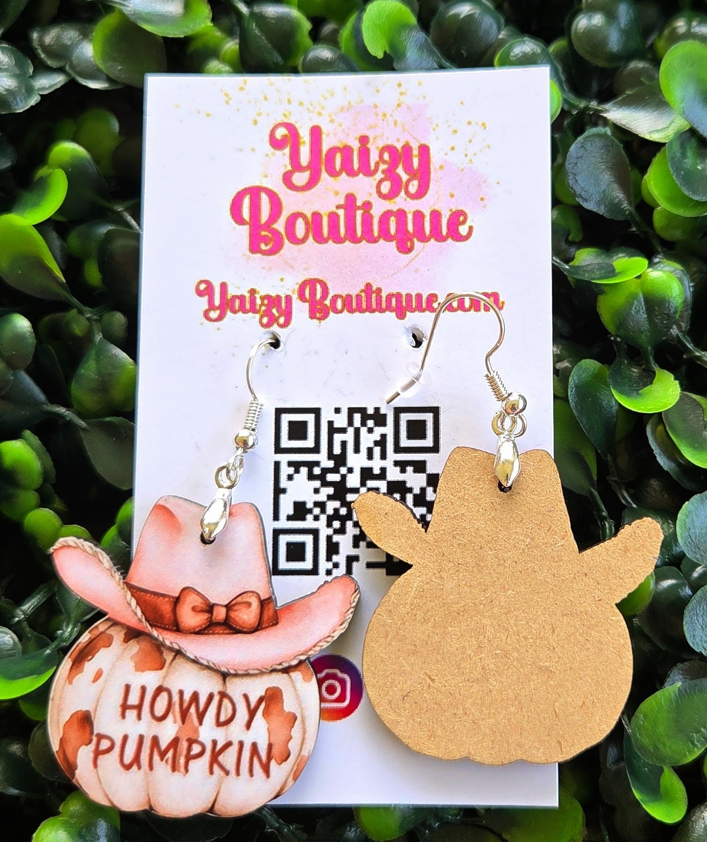 Howdy Pumpkin Earrings – Western Fall Cowboy Hat Pumpkin Jewelry Yaizy Boutique