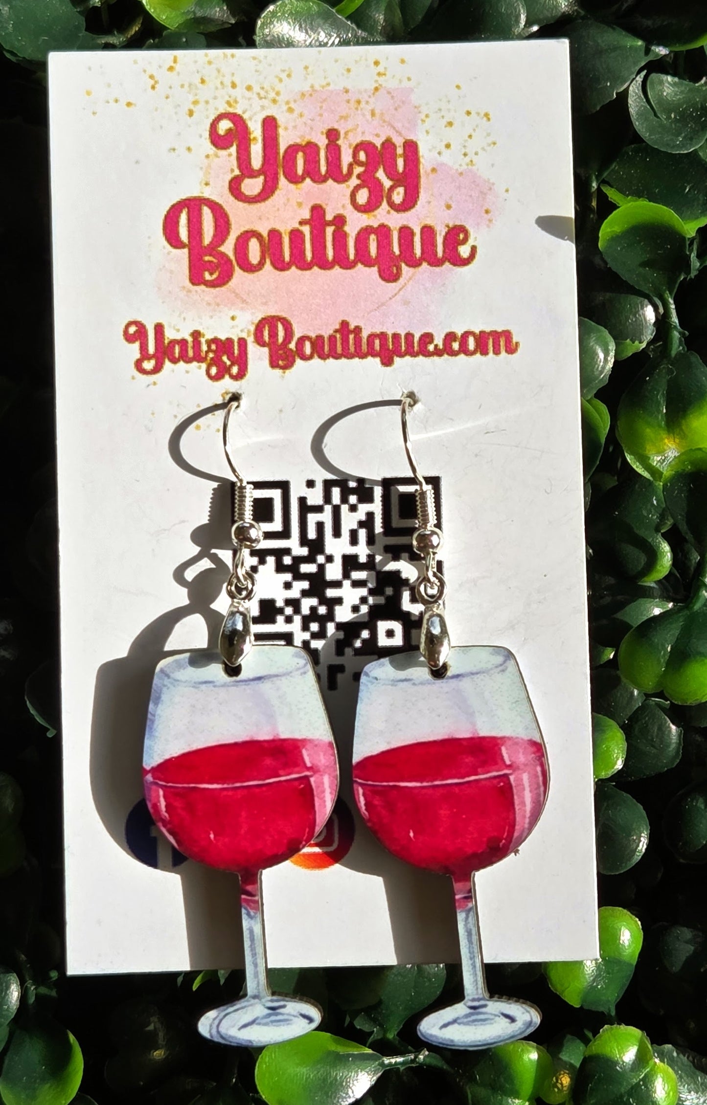 Wine Glass Earrings – Handmade Wine Lover Jewelry Yaizy Boutique