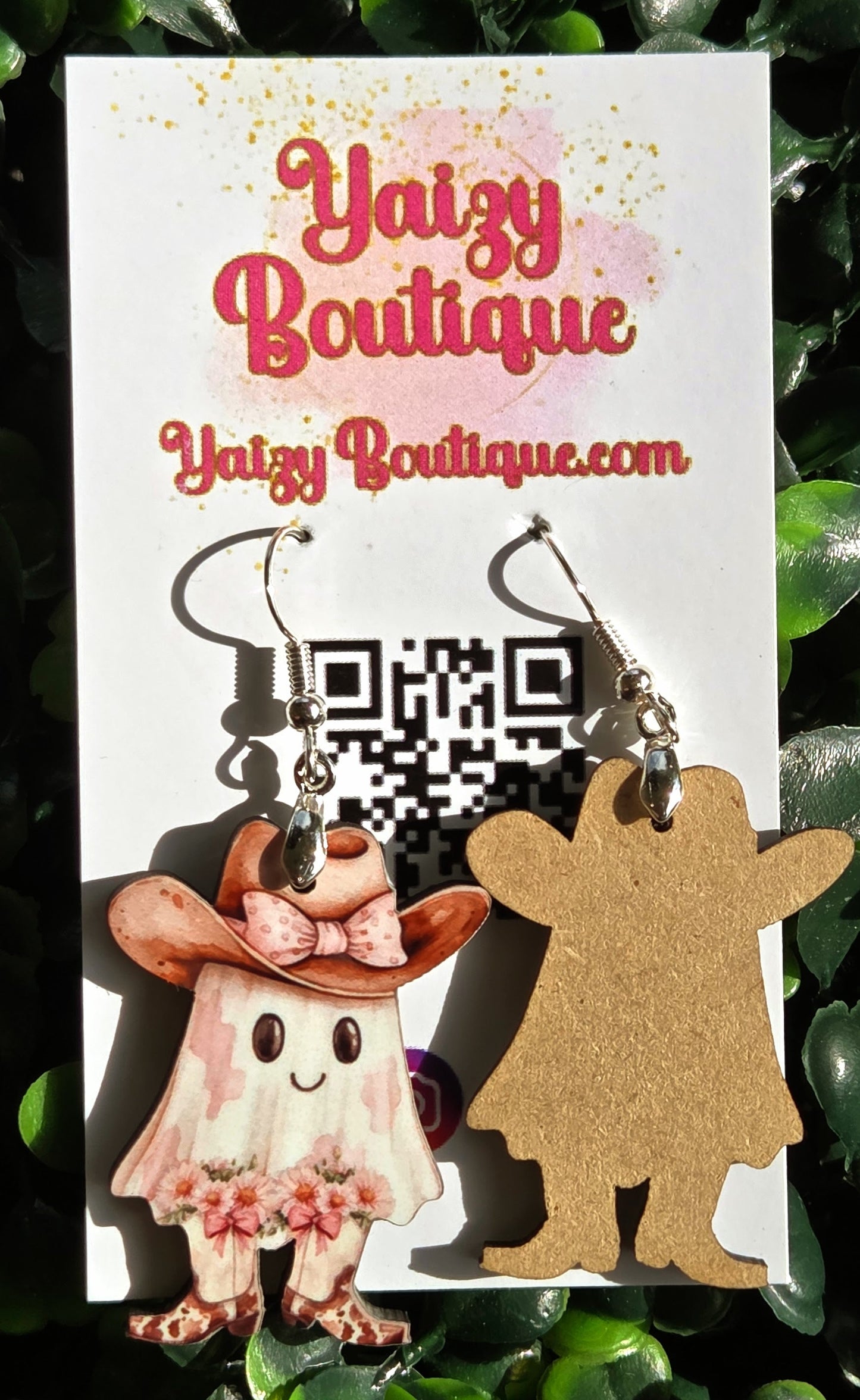Sassy Cowgirl Ghost Earrings – Western Halloween Jewelry Yaizy Boutique