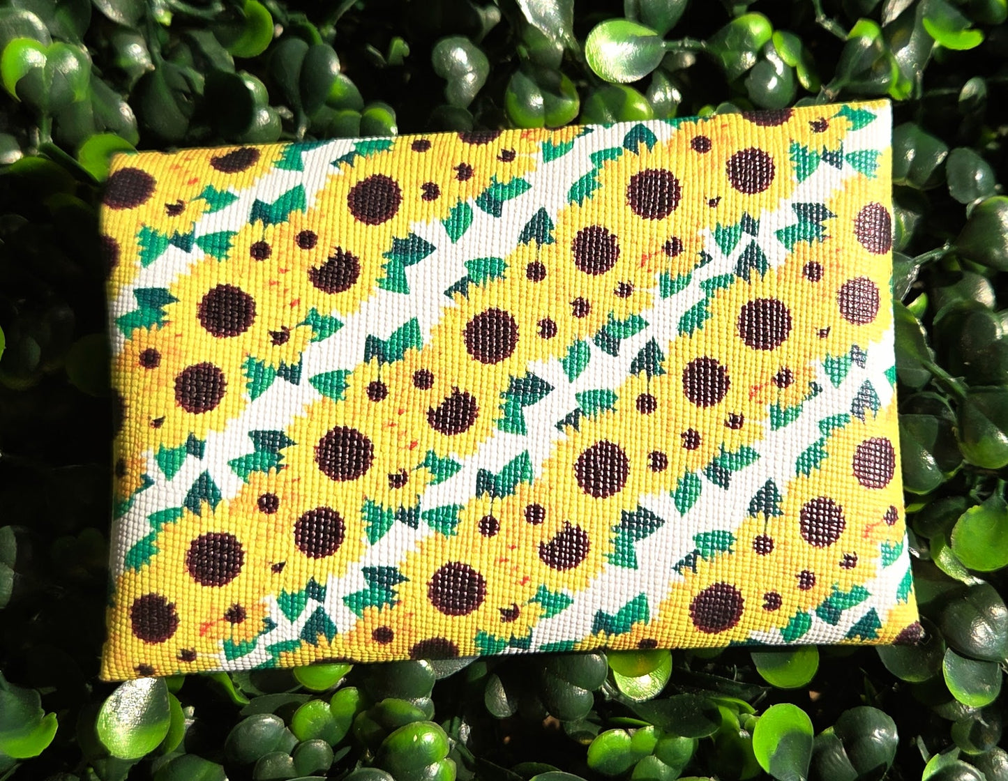 Sunflower Mini Wallet – Handmade Floral Card Holder | Summer Accessories Yaizy Boutique