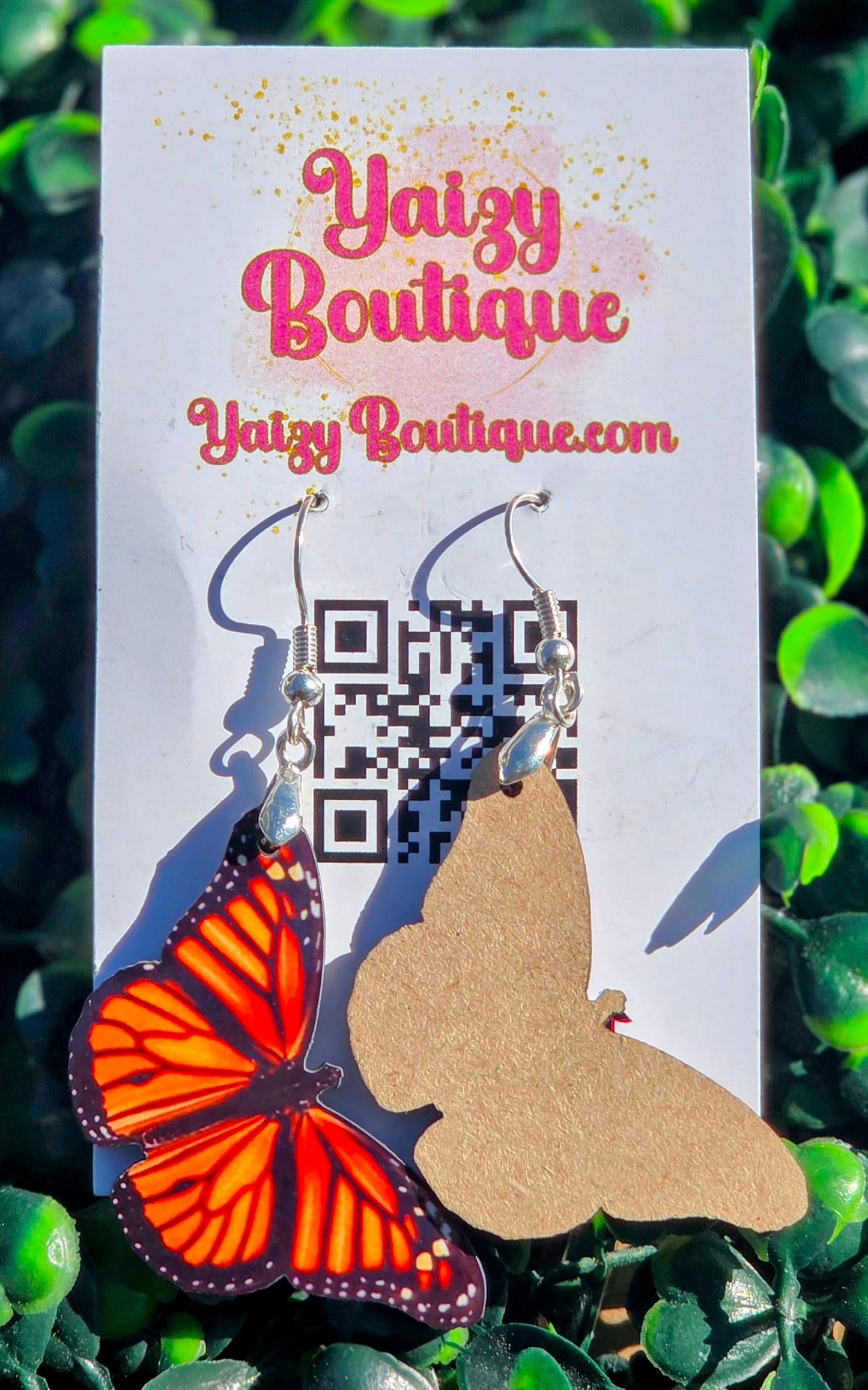Monarch Butterfly Earrings - Realistic Orange Wing Jewelry | Yaizy Boutique SEO Yaizy Boutique