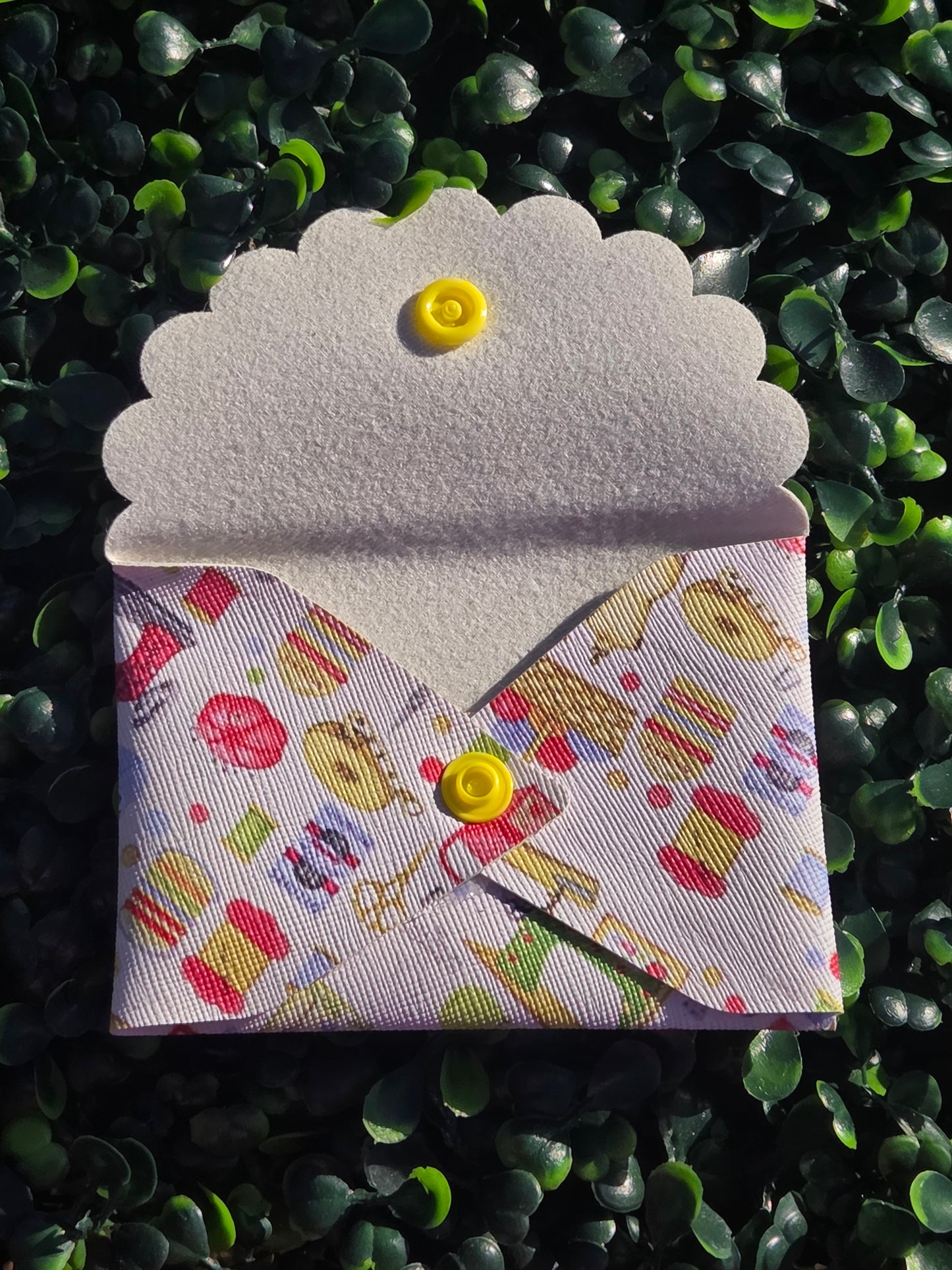 Handmade Seamstress Mini Wallet – Faux Leather Business Card Holder & Coin Purse | Yaizy Boutique Yaizy Boutique