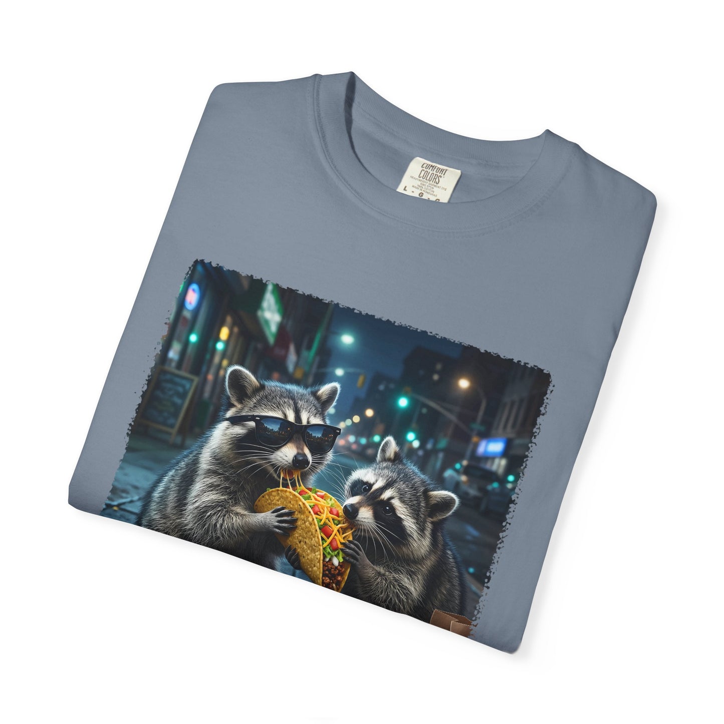 Funny Raccoon Taco Shirt | Comfort Colors Garment-Dyed Tee | Trash Panda Taco Lover Gift Printify