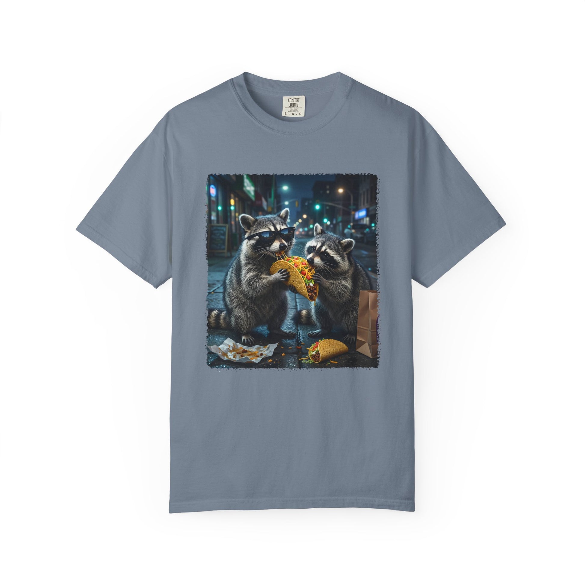 Funny Raccoon Taco Shirt | Comfort Colors Garment-Dyed Tee | Trash Panda Taco Lover Gift Printify