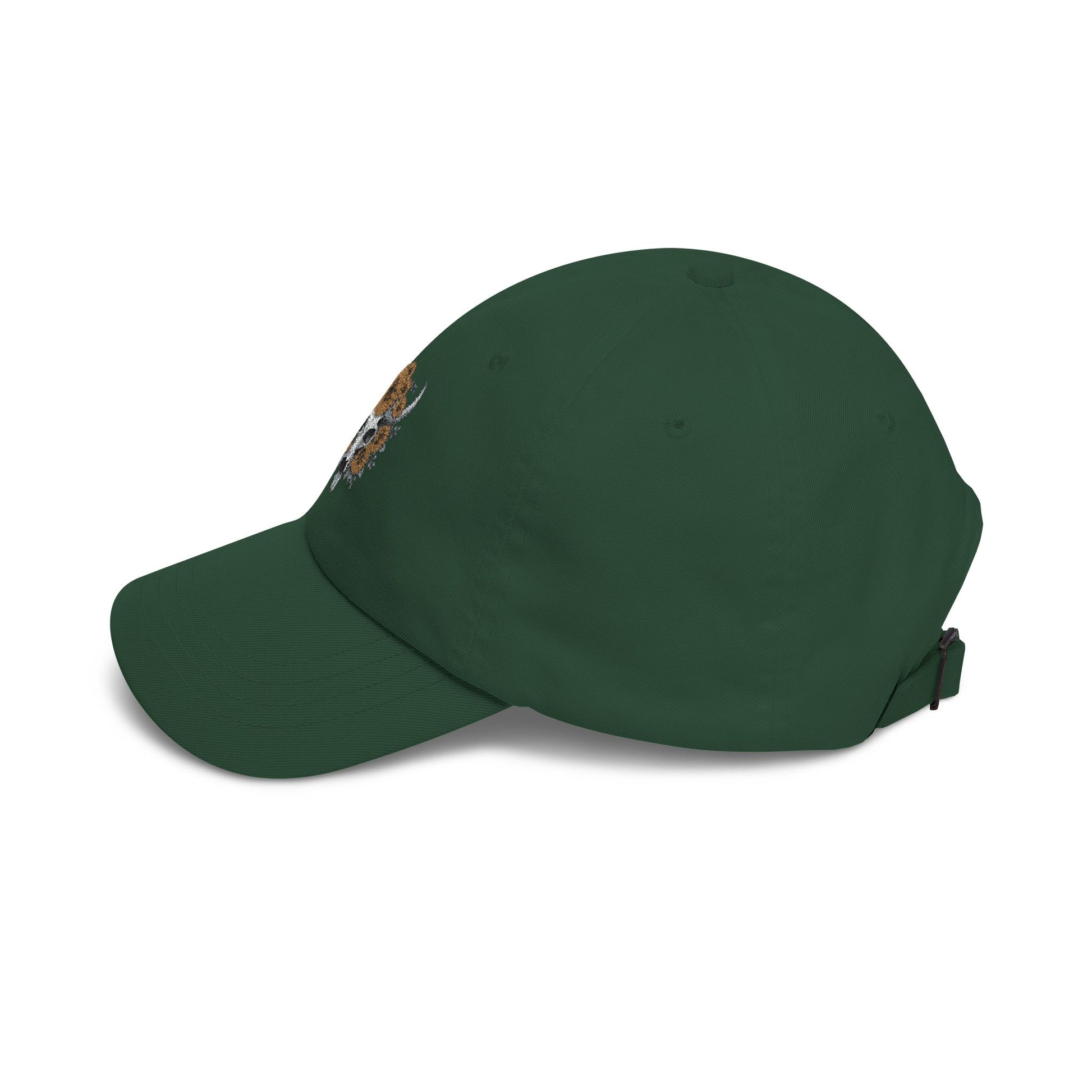Sunflower Bull Skull Embroidered Dad Hat | Western Boho Floral Ca Printify