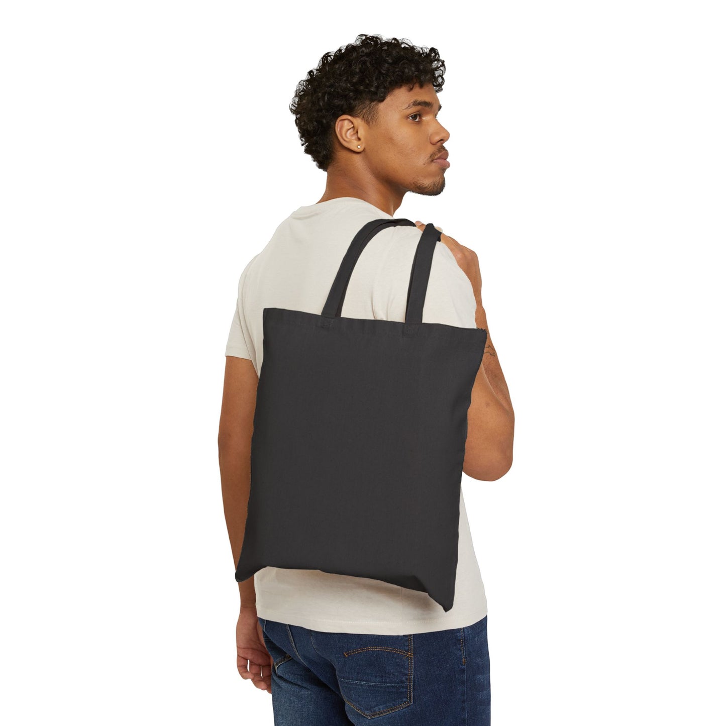 Floral Bull Skull Canvas Tote Bag | Western Boho Market Bag Printify