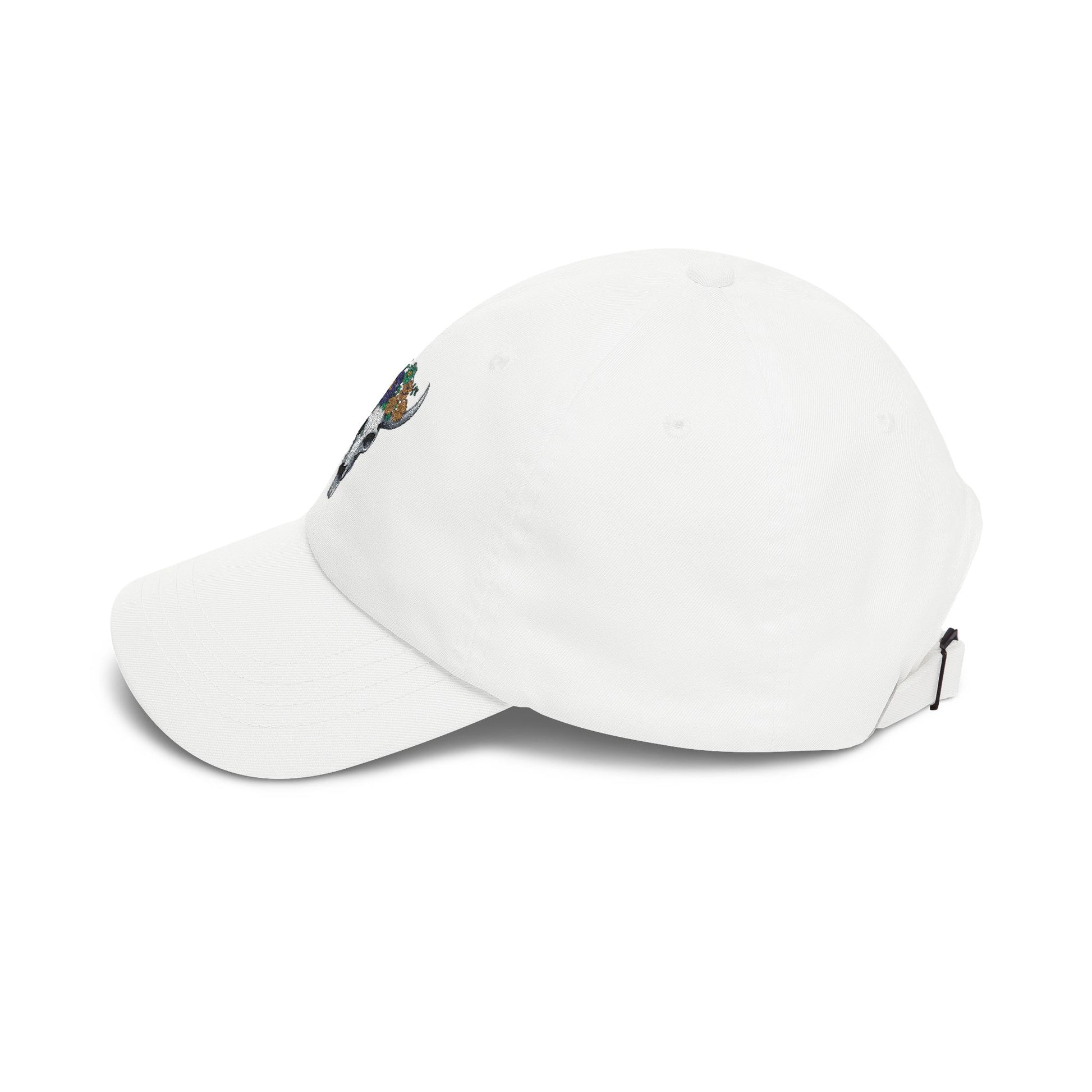 Floral Bull Skull Embroidered Dad Hat | Western Desert Boho Baseball Cap Printify