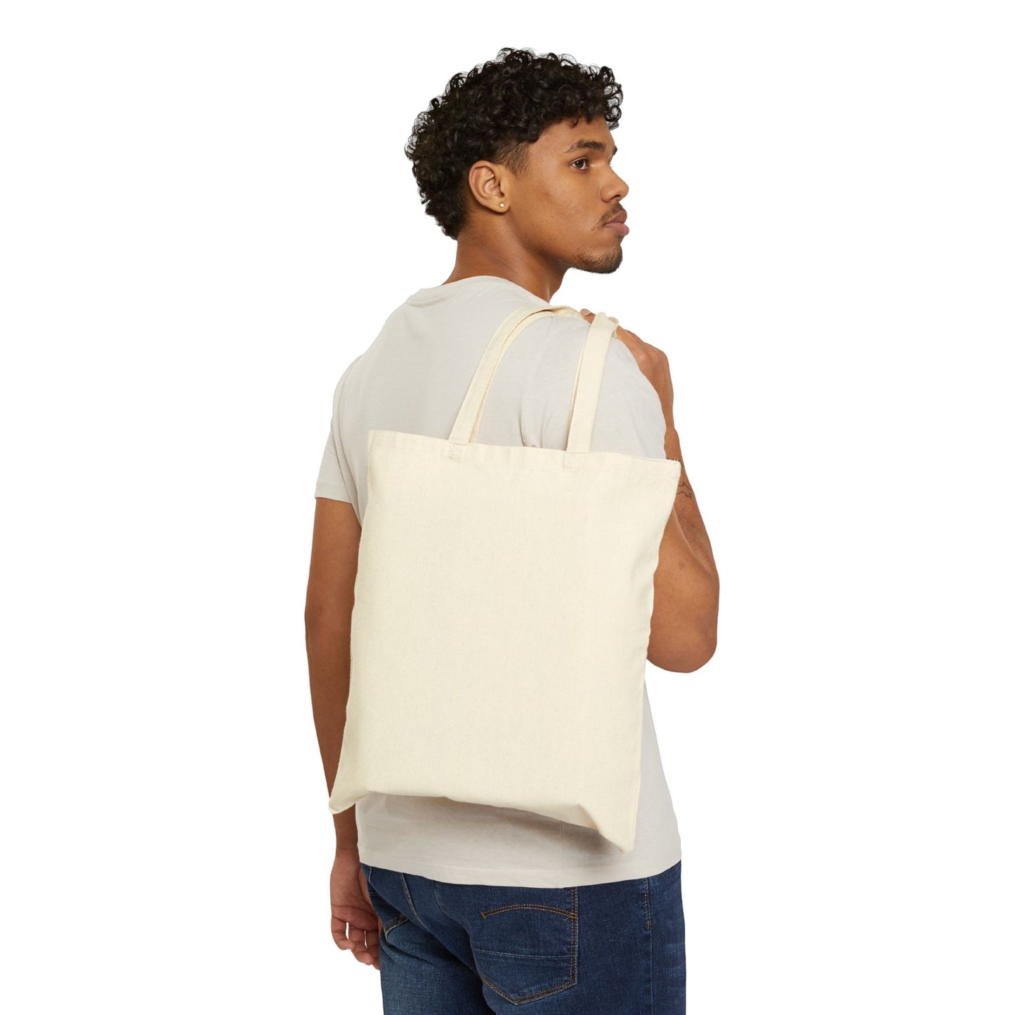 Floral Bull Skull Canvas Tote Bag | Western Boho Market Bag Printify