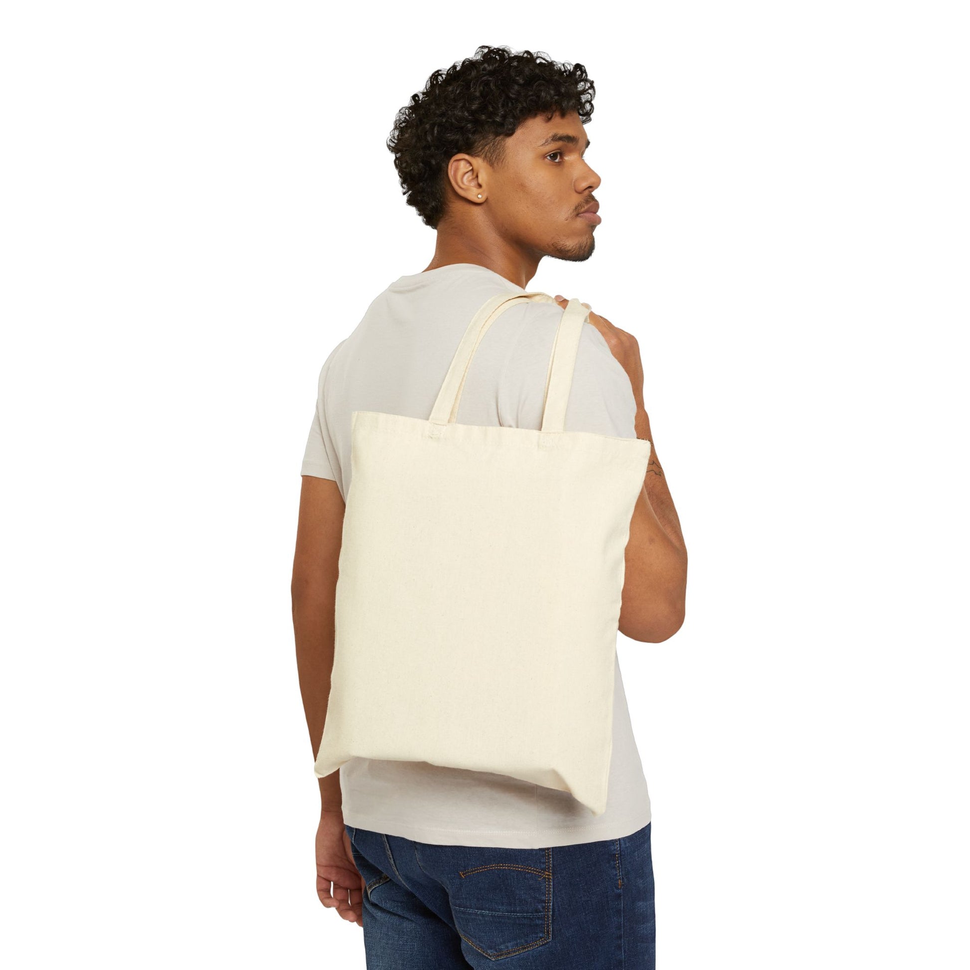 Floral Bull Skull Canvas Tote Bag | Western Boho Market Bag Printify