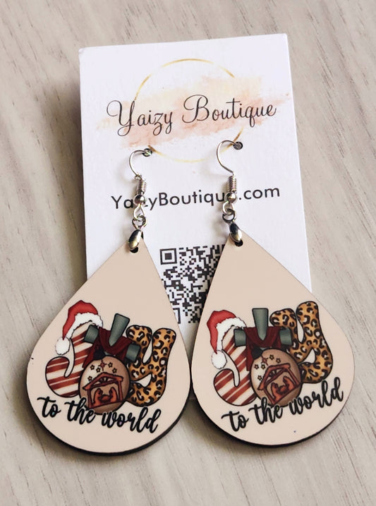 Joy To The World Handmade Earrings