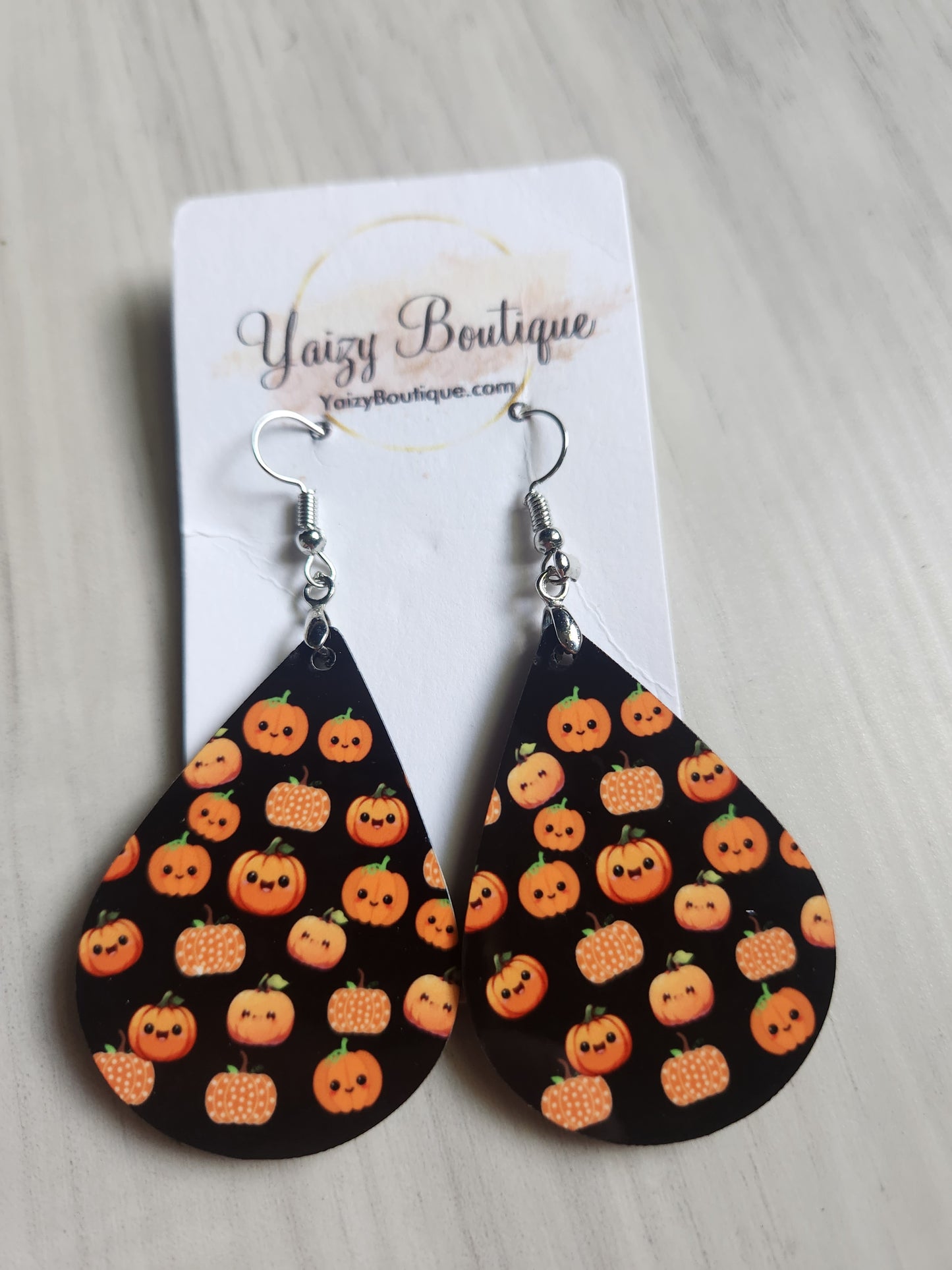 Mini Happy Pumkins Handmade Earrings