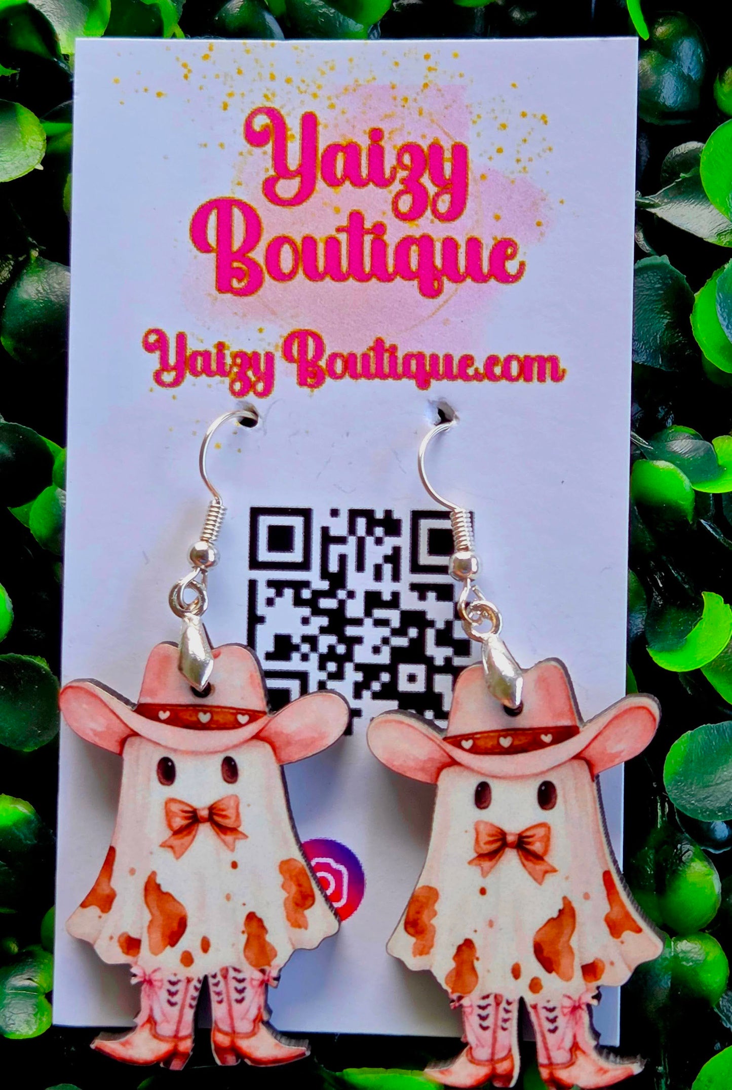 Cowgirl Ghost Earrings – Western Halloween Statement Jewelry Yaizy Boutique