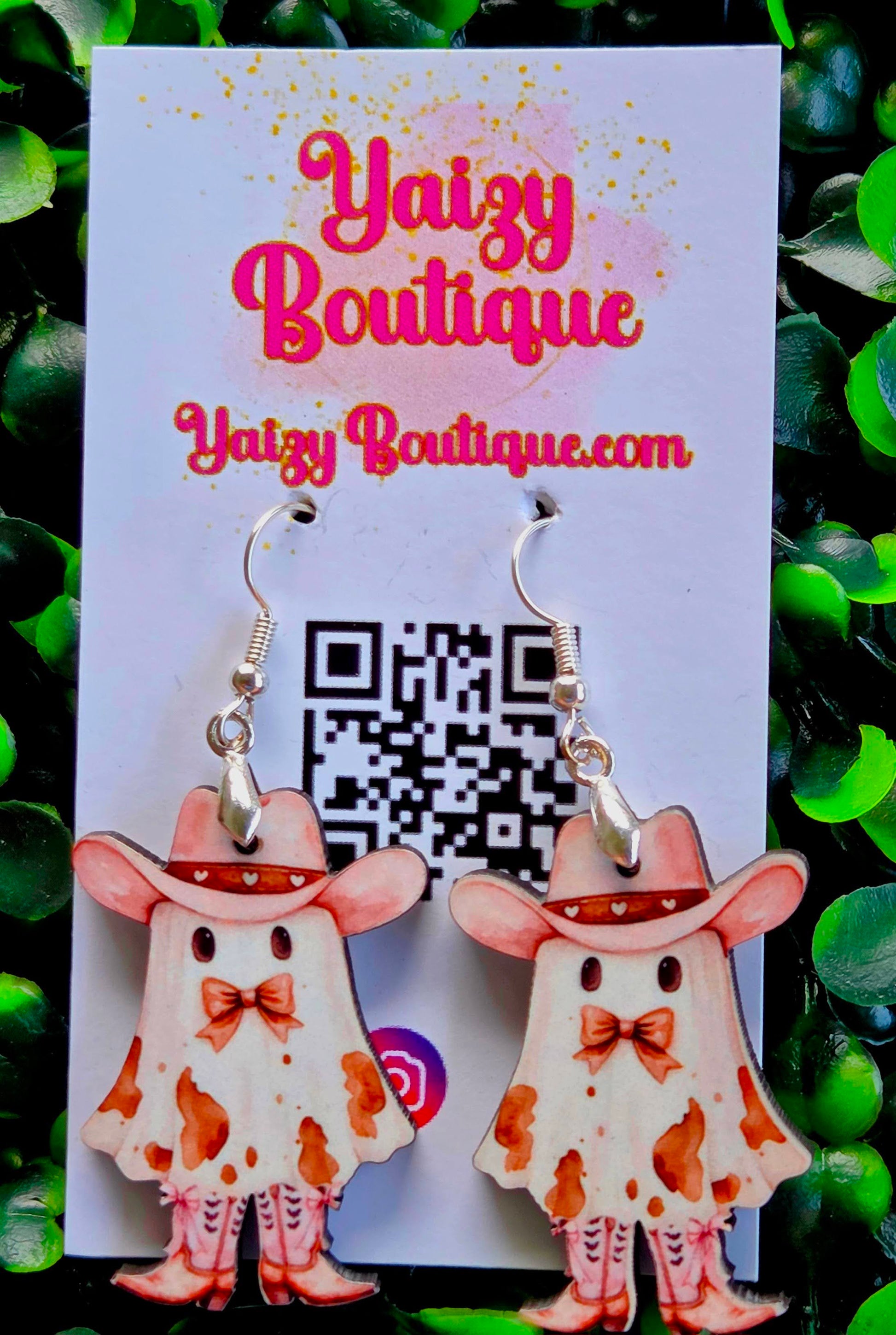 Cowgirl Ghost Earrings – Western Halloween Statement Jewelry Yaizy Boutique