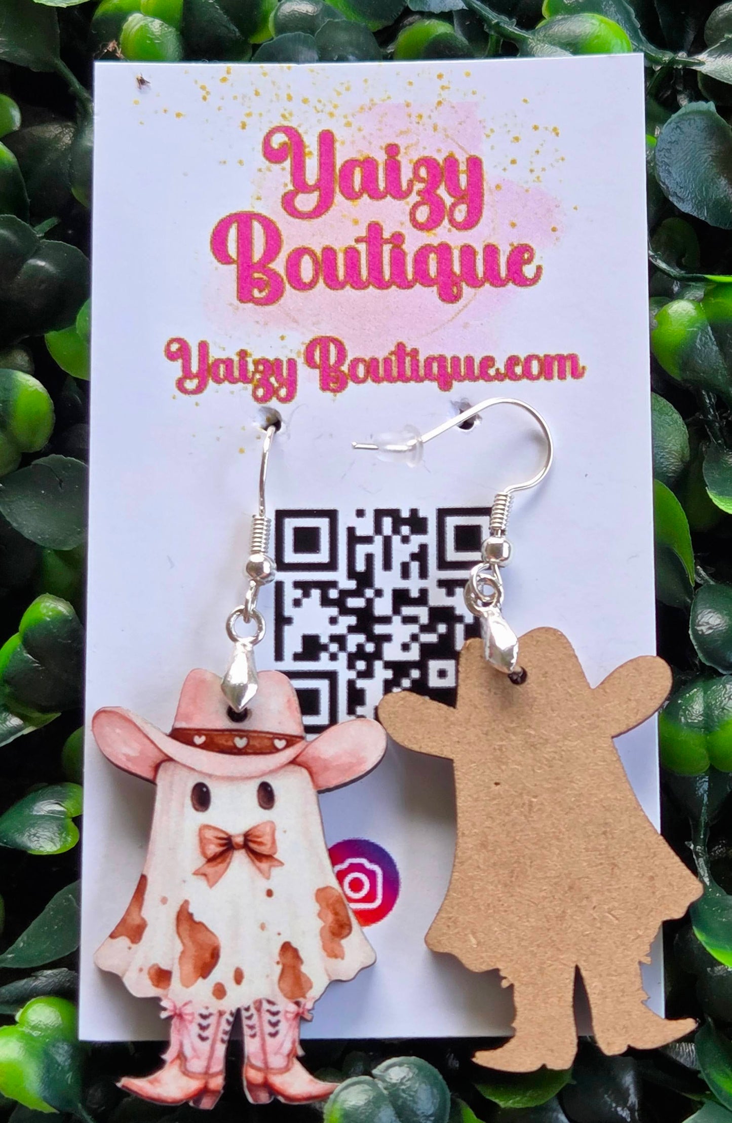 Cowgirl Ghost Earrings – Western Halloween Statement Jewelry Yaizy Boutique