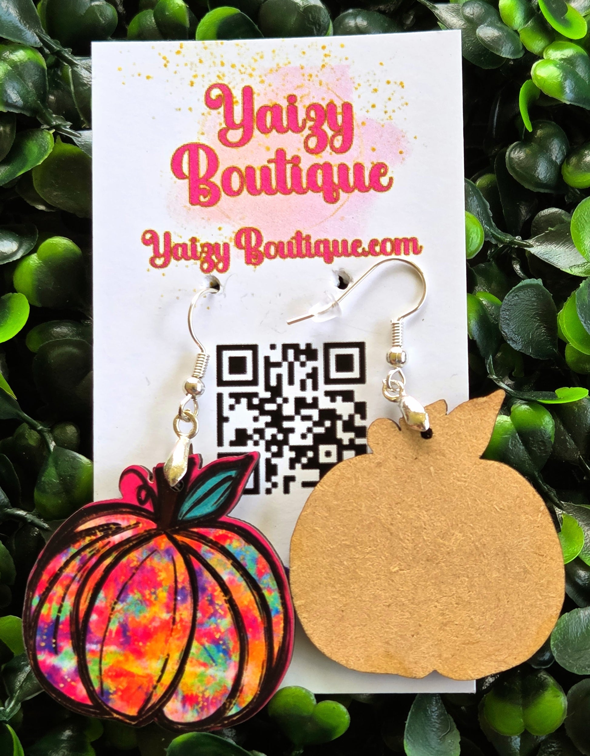 Colorful Pumpkin Earrings | Handmade Fall & Halloween Jewelry | Autumn Statement Earrings Yaizy Boutique