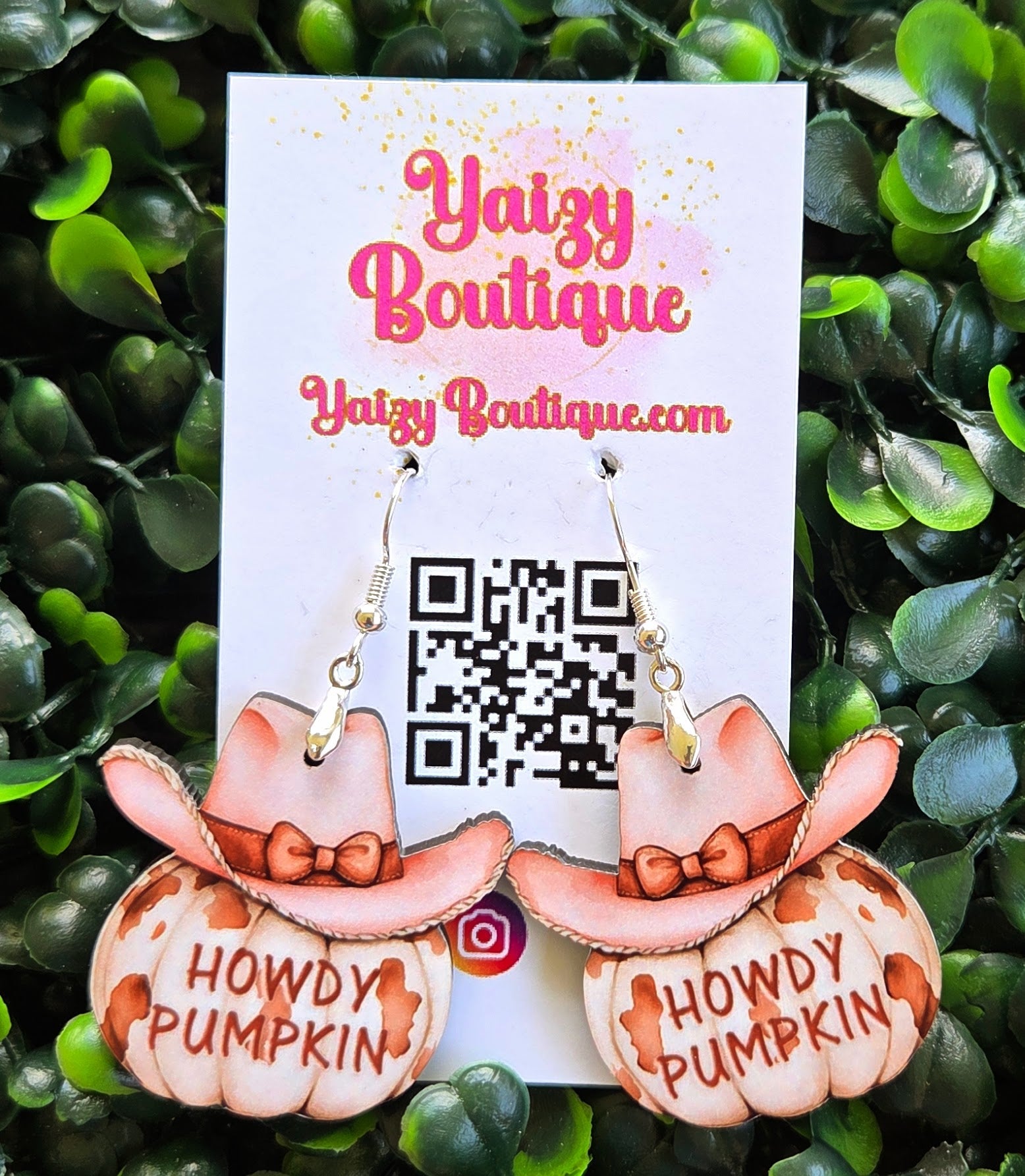 Howdy Pumpkin Earrings – Western Fall Cowboy Hat Pumpkin Jewelry Yaizy Boutique