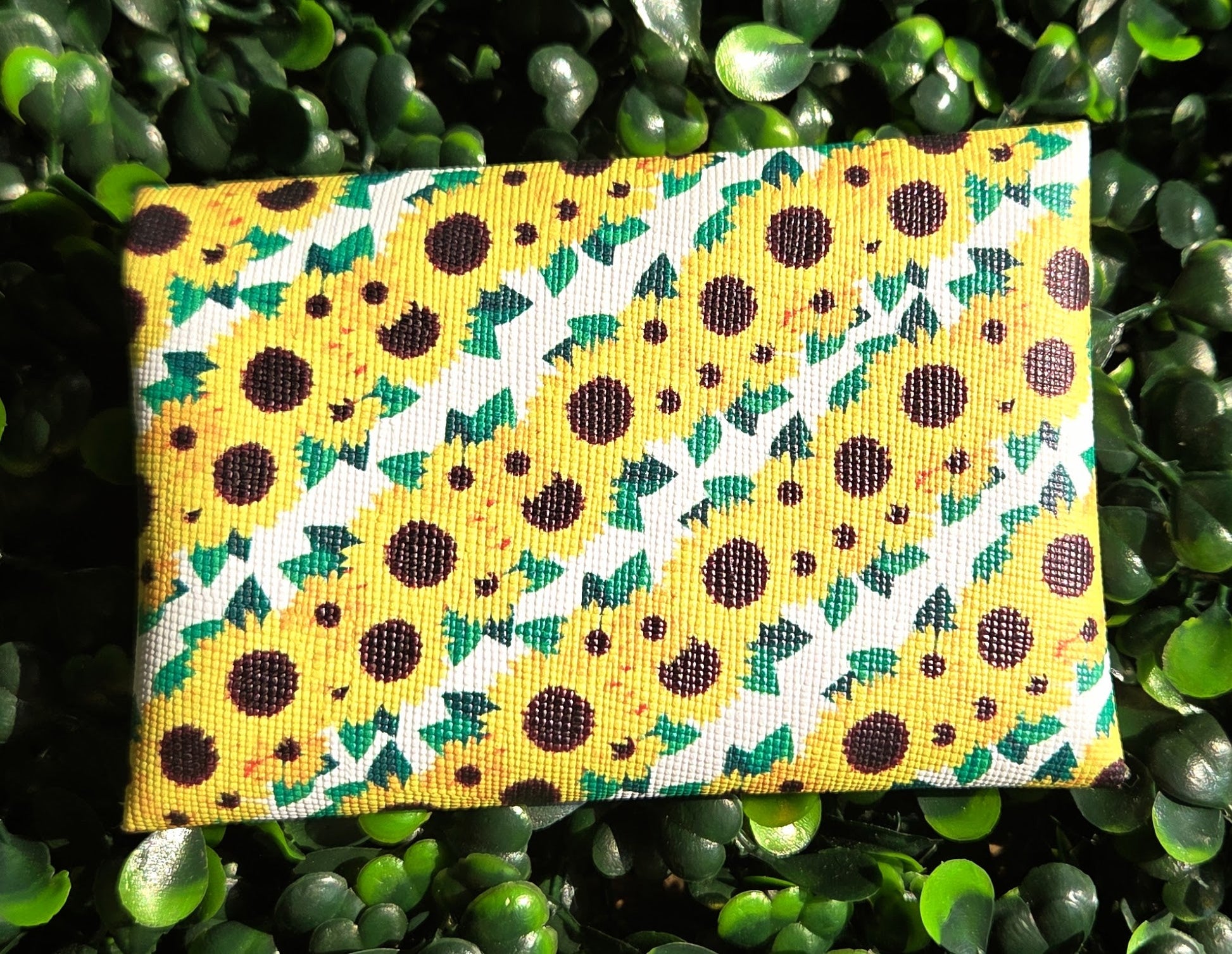 Sunflower Mini Wallet – Handmade Floral Card Holder | Summer Accessories Yaizy Boutique