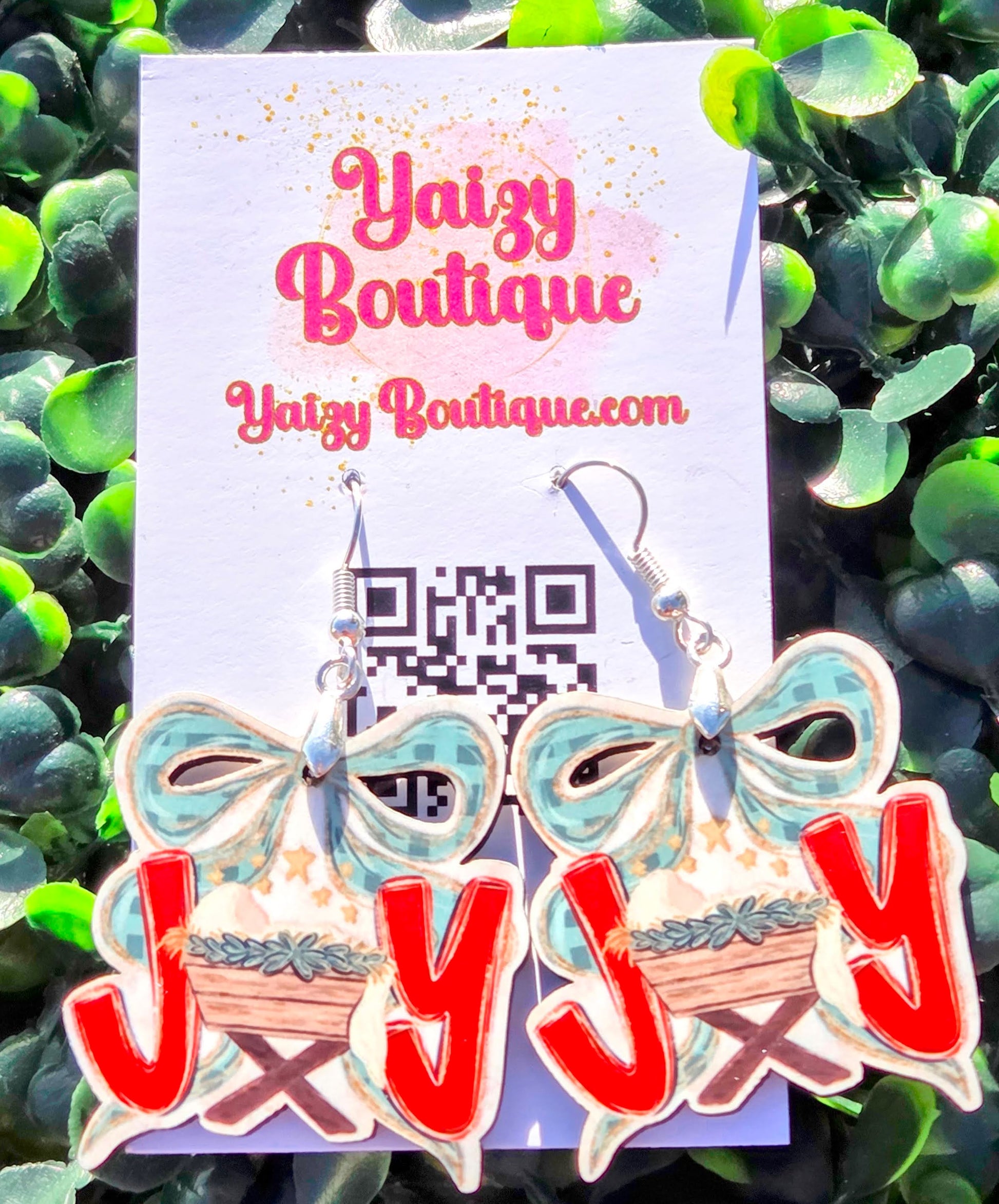 JOY Nativity Earrings – Christian Christmas Earrings – Manger Scene Holiday Jewelry Yaizy Boutique