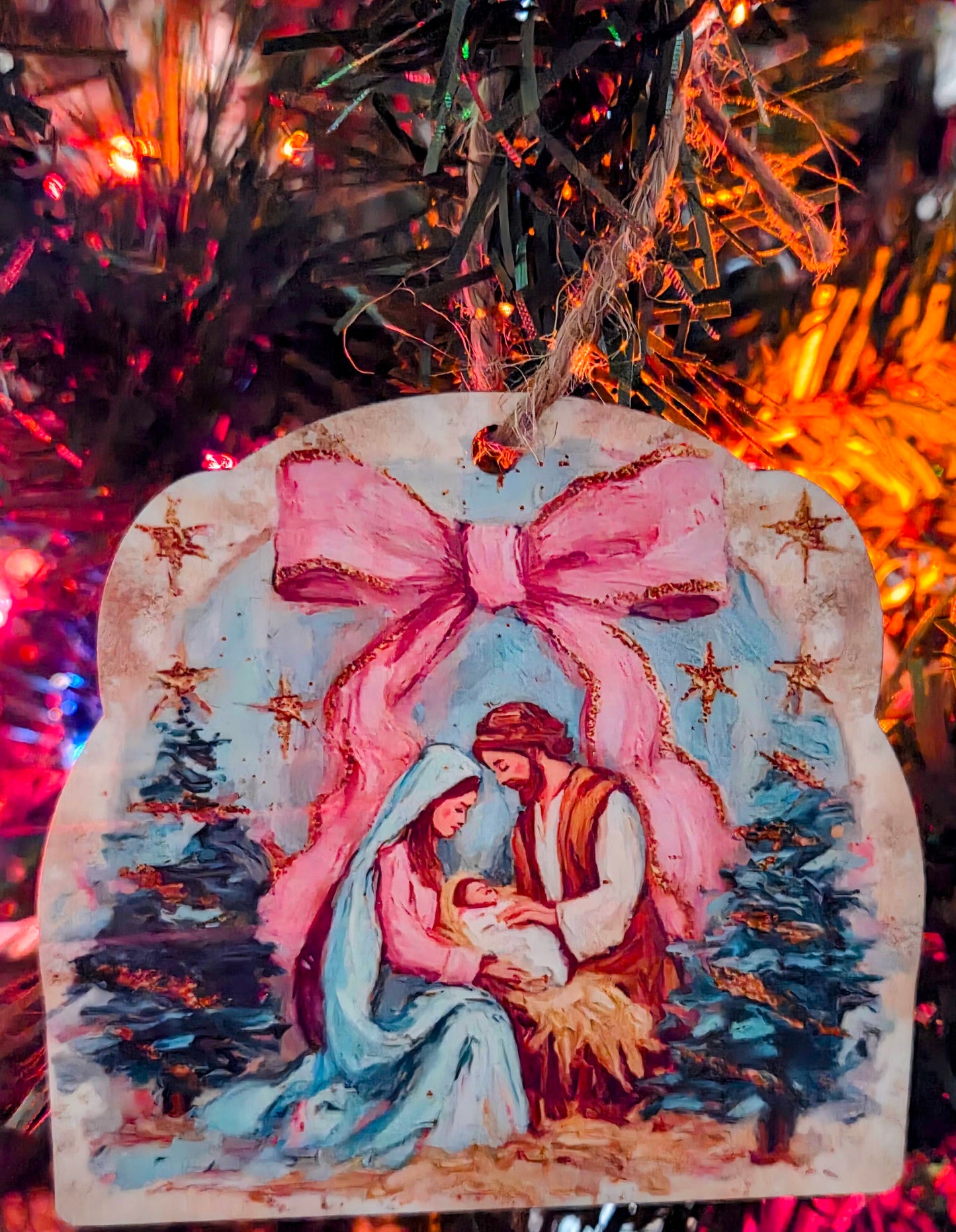 Nativity Christmas Ornament – Holy Family Christian Tree Decor Yaizy Boutique