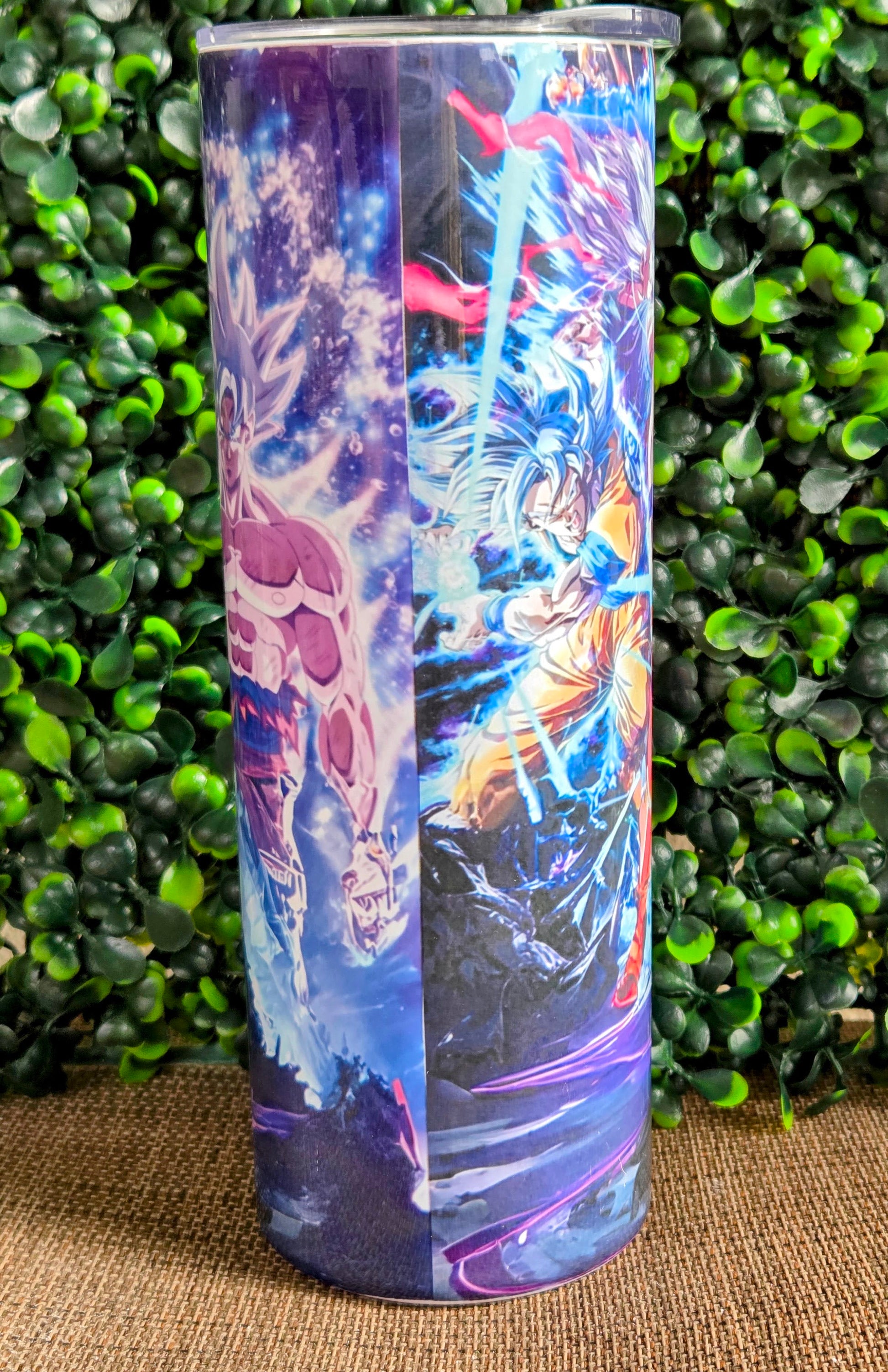 Anime Energy Warrior 20oz Tumbler – Neon Battle Stainless Steel Cup Yaizy Boutique