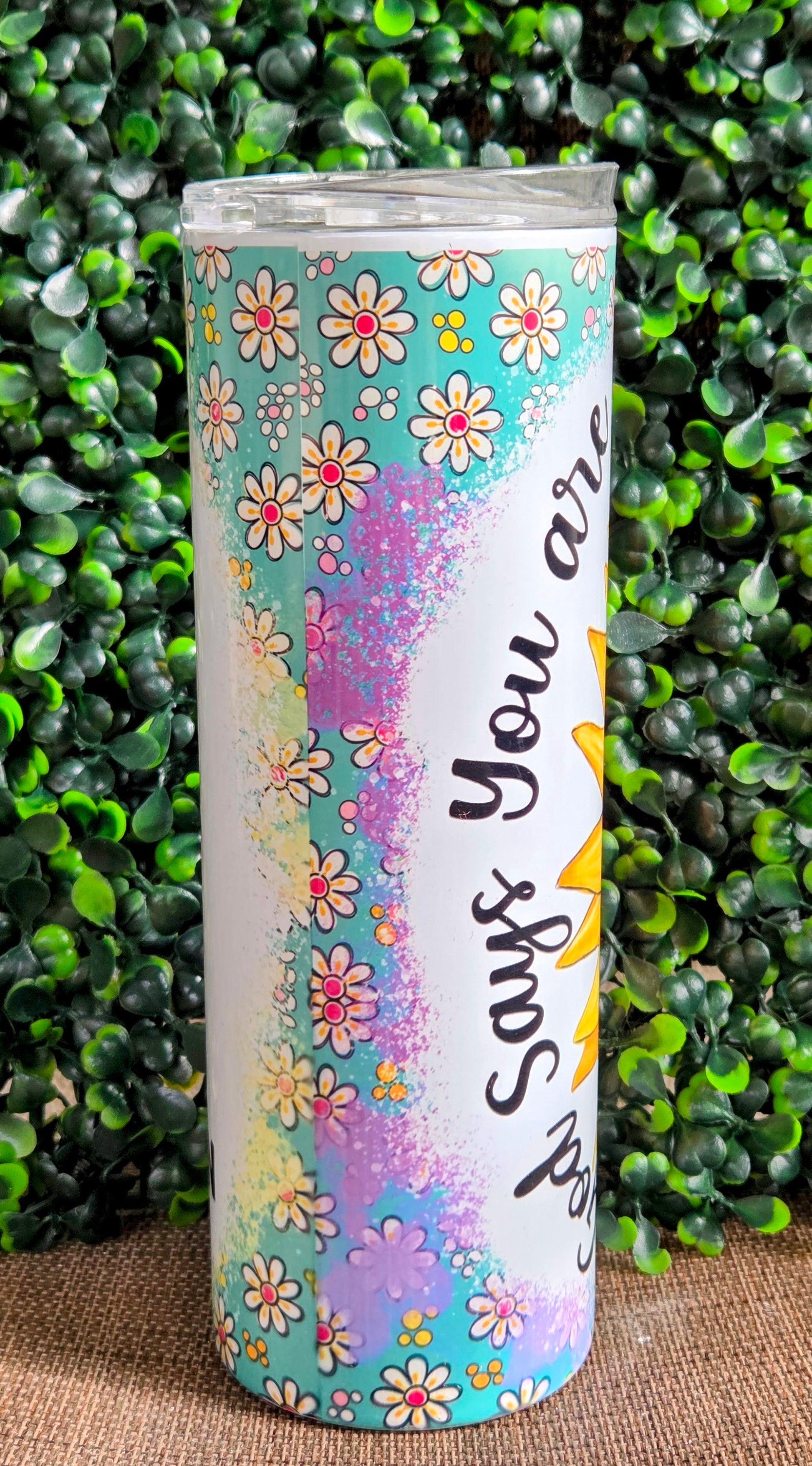 Unique & Chosen Sunflower 20oz Tumbler – Christian Bible Verse Stainless Steel Cup Yaizy Boutique