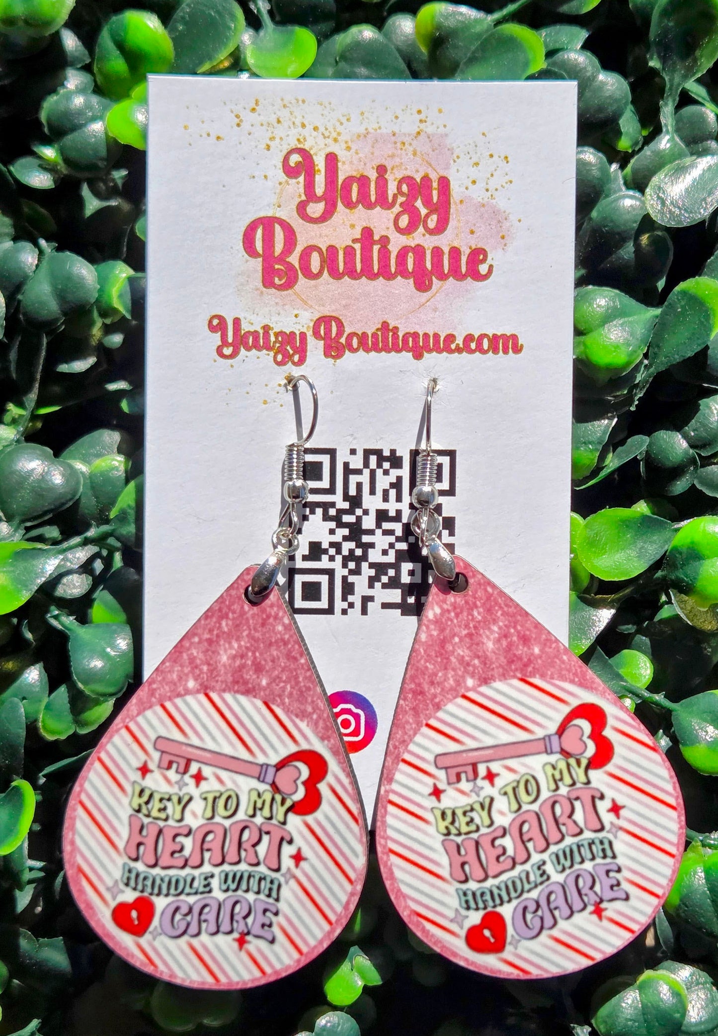 “Key to My Heart” Teardrop Earrings – Valentine’s Day Romantic Jewelry | Yaizy Boutique Yaizy Boutique