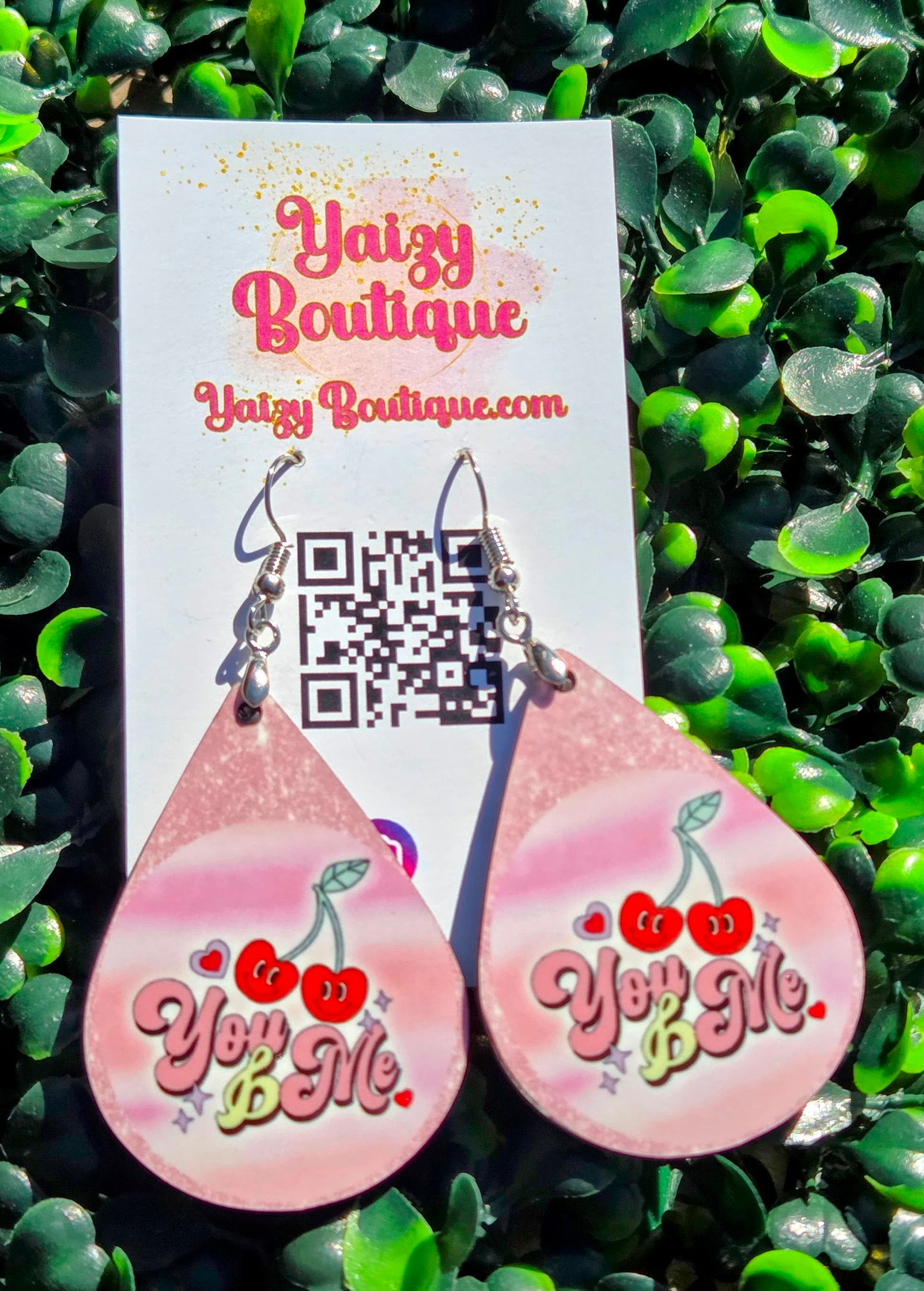 “You & Me” Cherry Heart Teardrop Earrings – Romantic Valentine’s Jewelry | Yaizy Boutique Yaizy Boutique