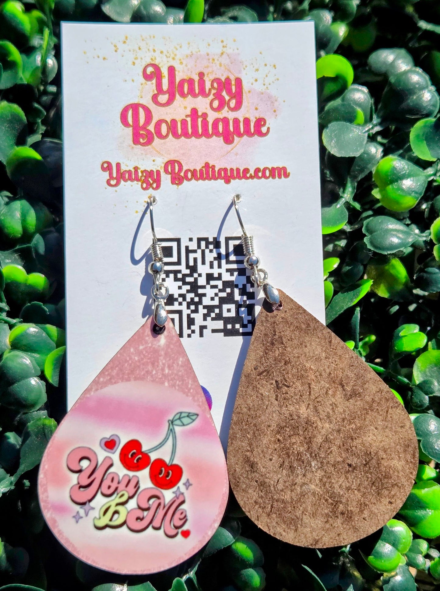 “You & Me” Cherry Heart Teardrop Earrings – Romantic Valentine’s Jewelry | Yaizy Boutique Yaizy Boutique