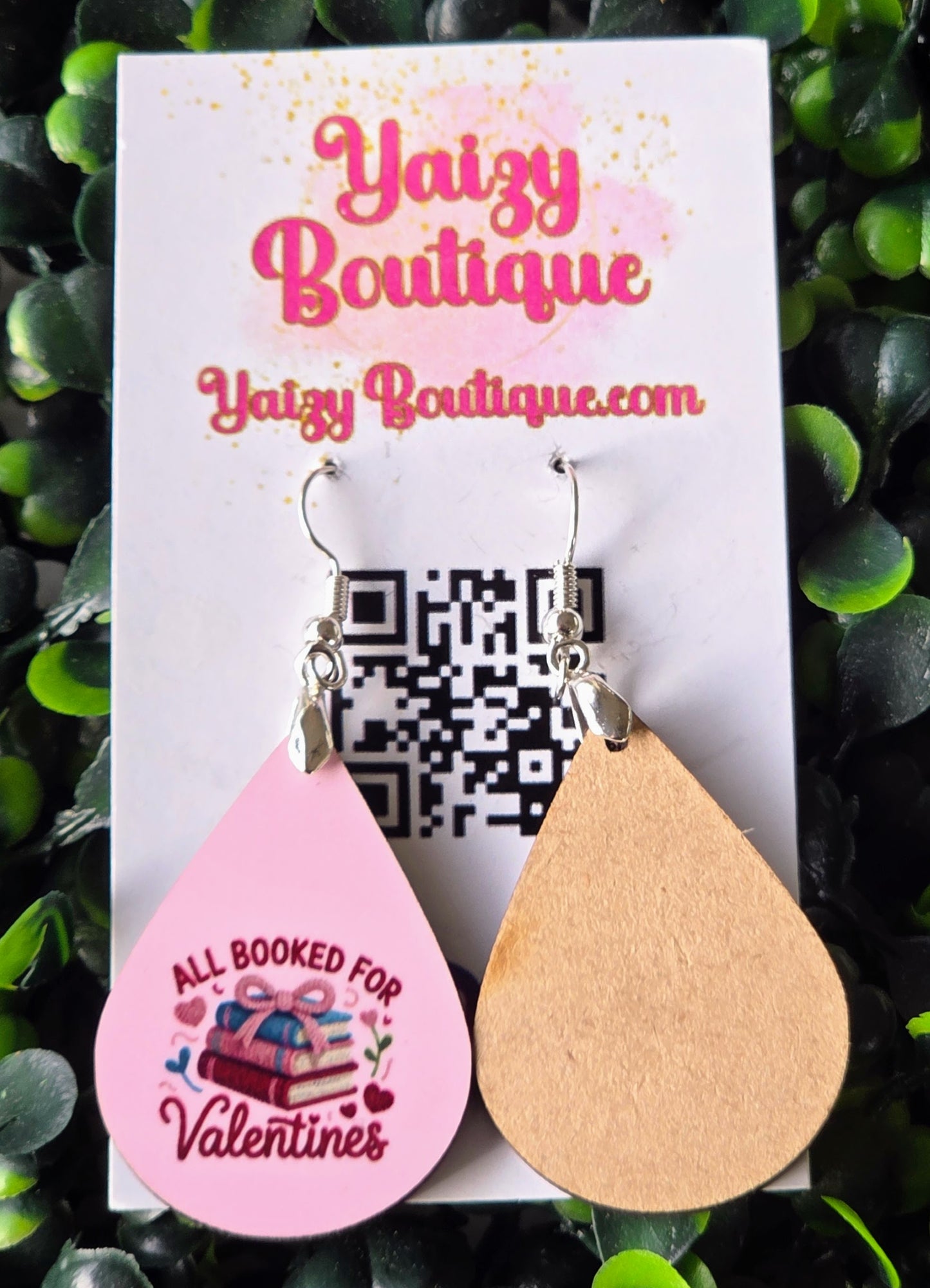 All Booked for Valentines Earrings | Book Lover Valentine Earrings | Handmade