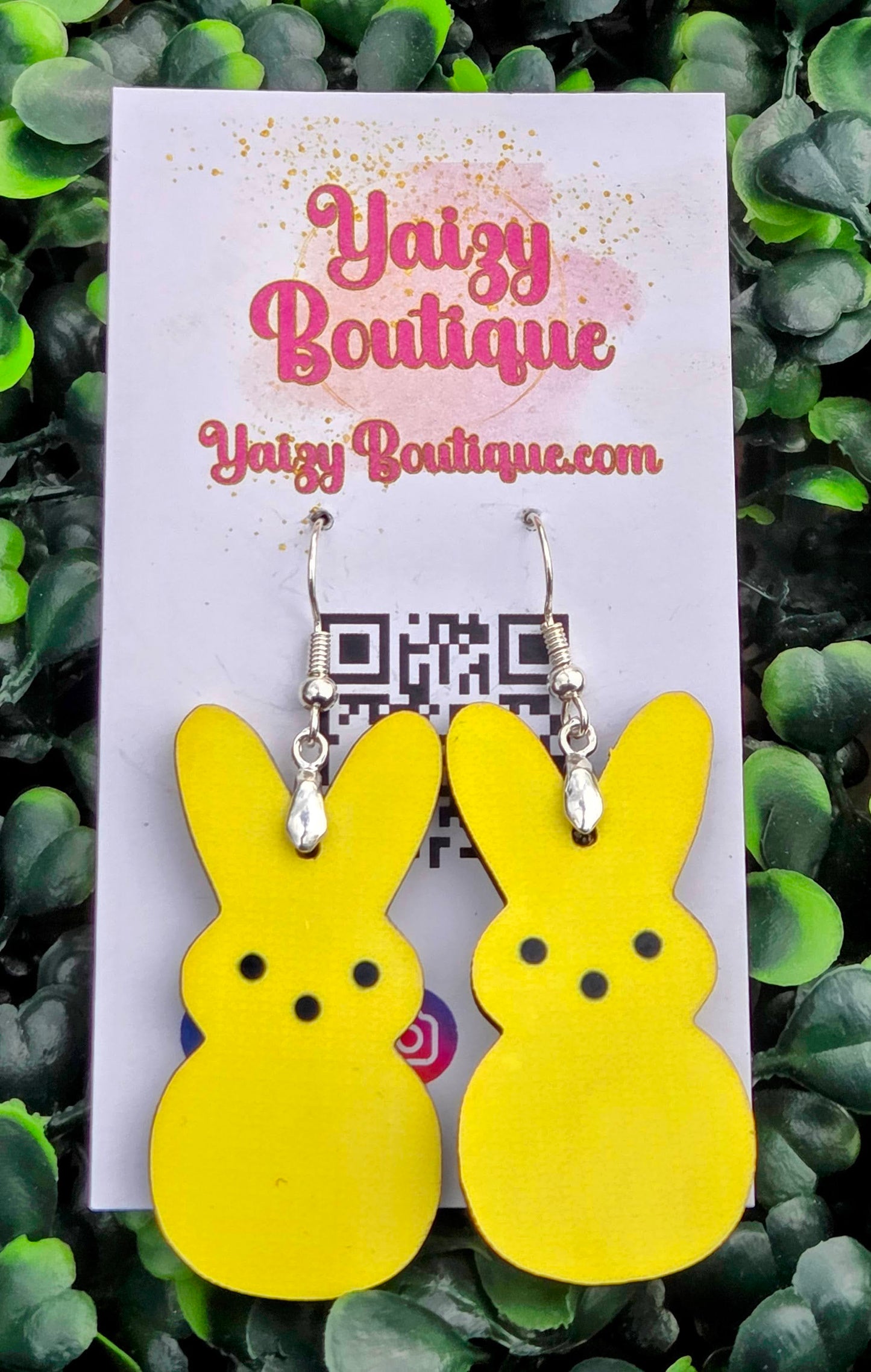 Bunny Dangle Earrings – Cute Double‑Sided Spring Jewelry Yaizy Boutique