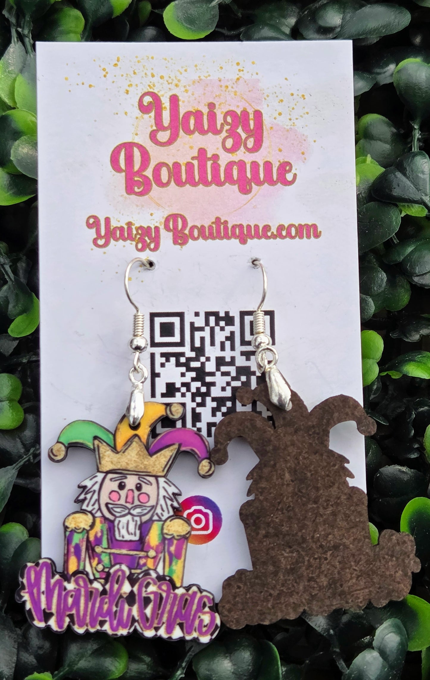 Mardi Gras Nutcracker Earrings | Handmade Colorful Statement Earrings | Yaizy Boutique Yaizy Boutique