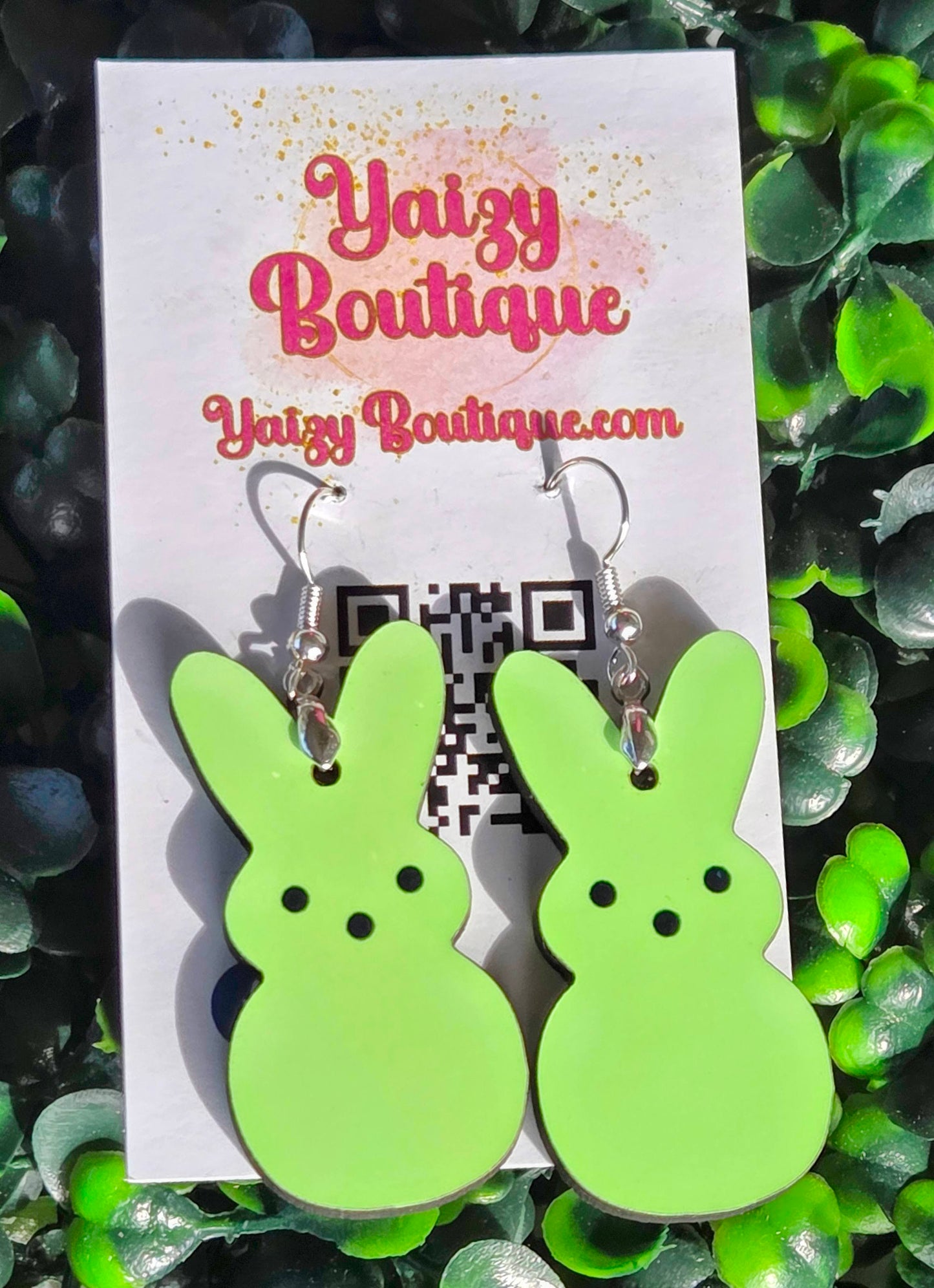 Bunny Dangle Earrings – Cute Double‑Sided Spring Jewelry Yaizy Boutique