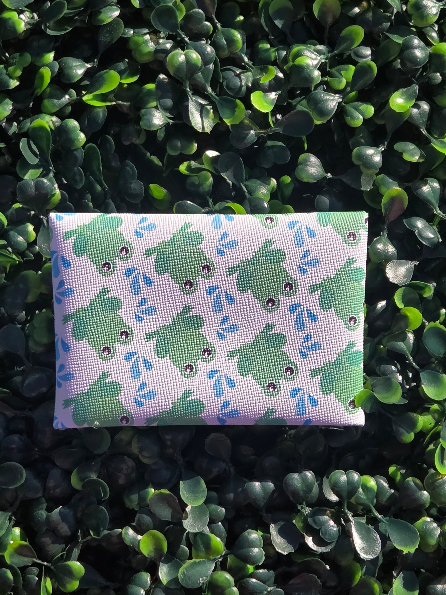 Handmade Frog Mini Wallet | Faux Leather Coin & Card Holder | Small 4x4 Snap Wallet Yaizy Boutique