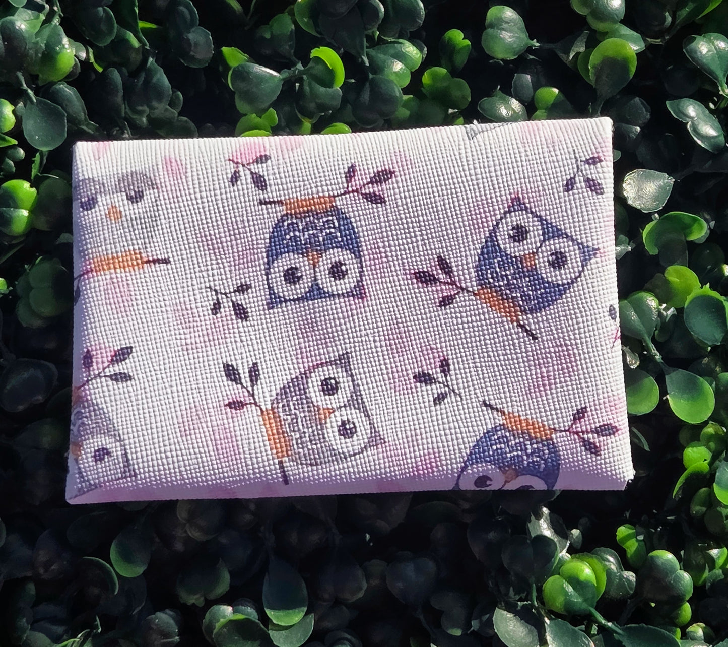 Handmade Owl Mini Wallet | Faux Leather Coin & Card Holder | Small 4x4 Snap Wallet Yaizy Boutique