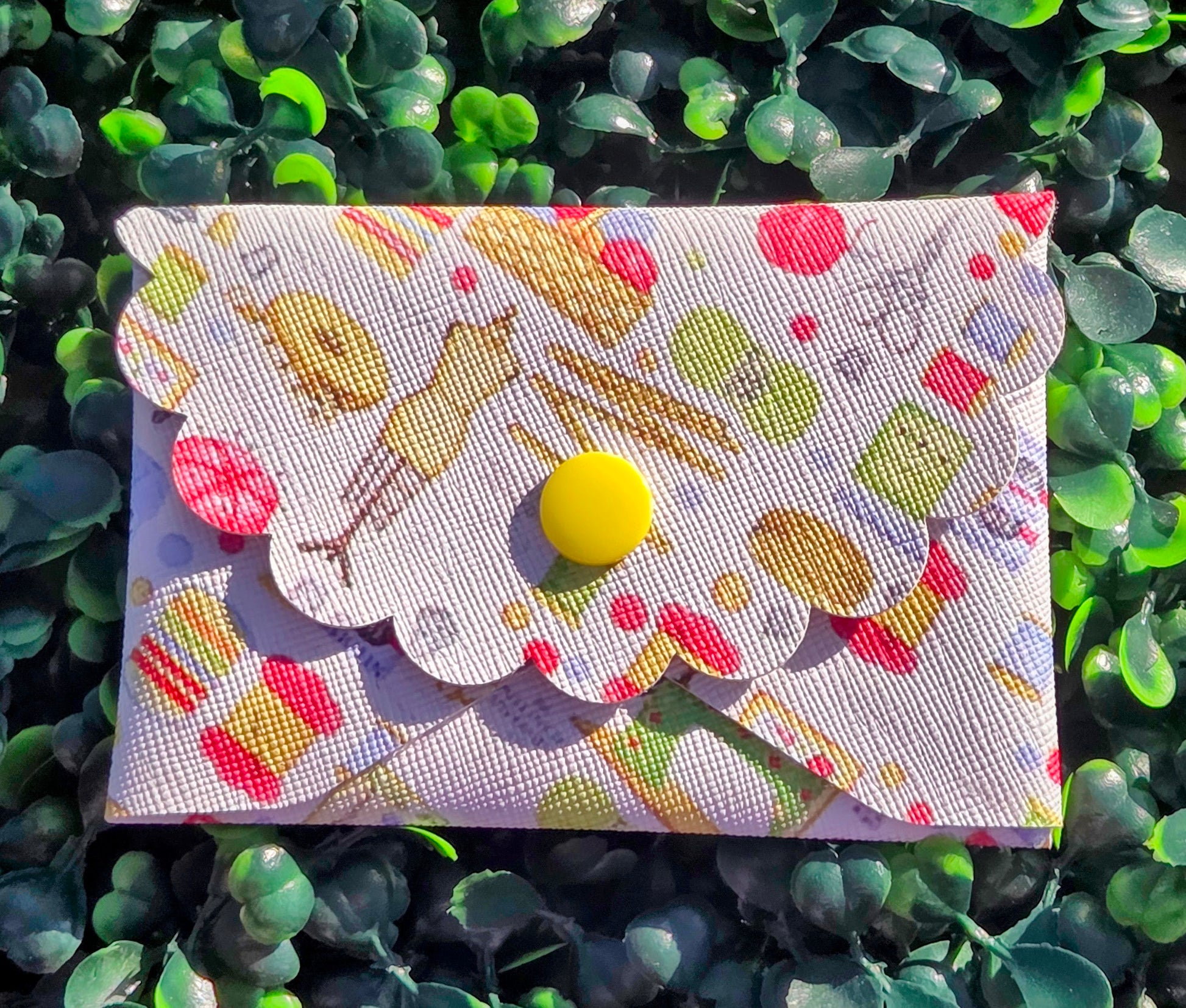 Handmade Seamstress Mini Wallet – Faux Leather Business Card Holder & Coin Purse | Yaizy Boutique Yaizy Boutique