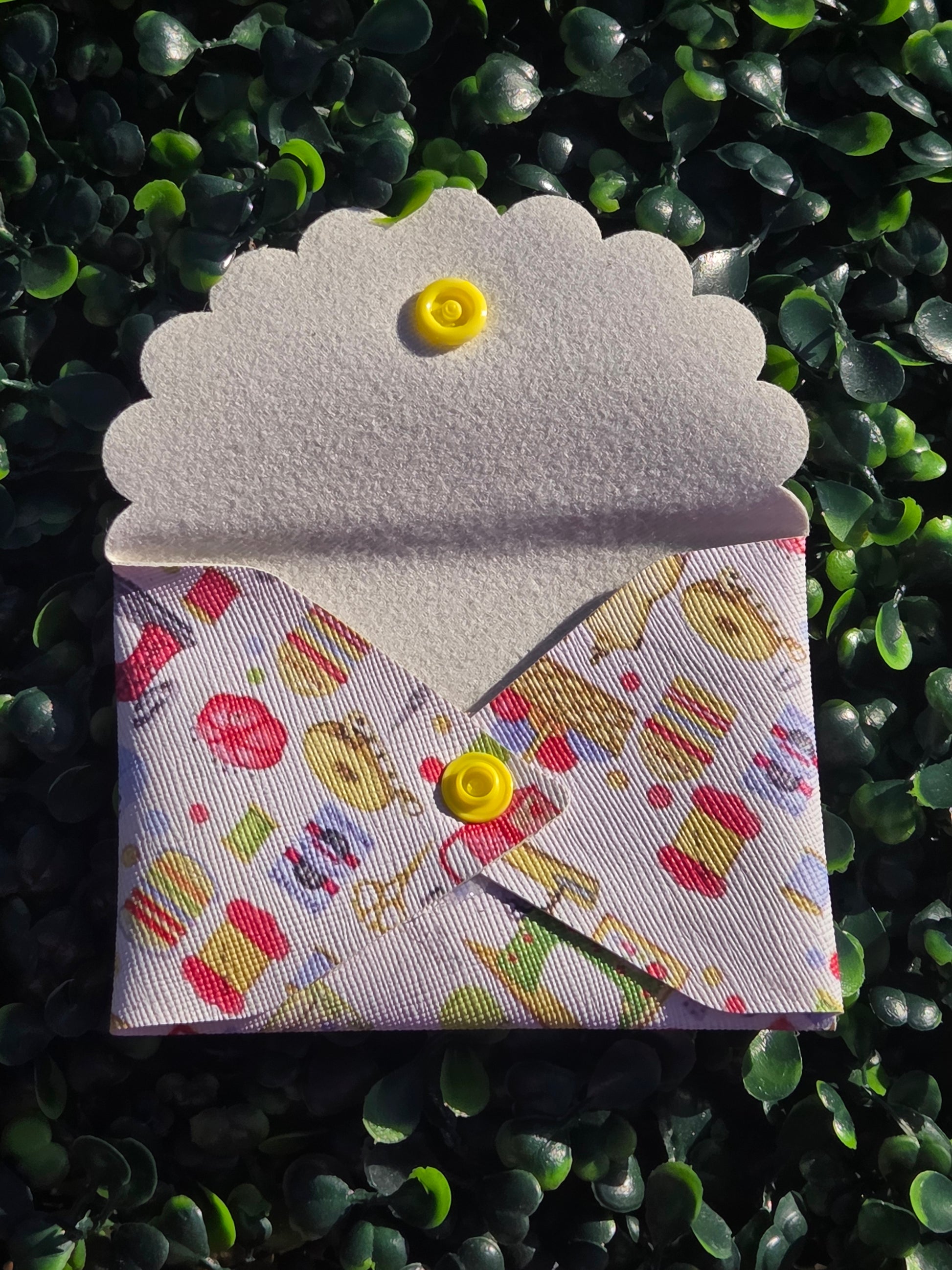 Handmade Seamstress Mini Wallet – Faux Leather Business Card Holder & Coin Purse | Yaizy Boutique Yaizy Boutique