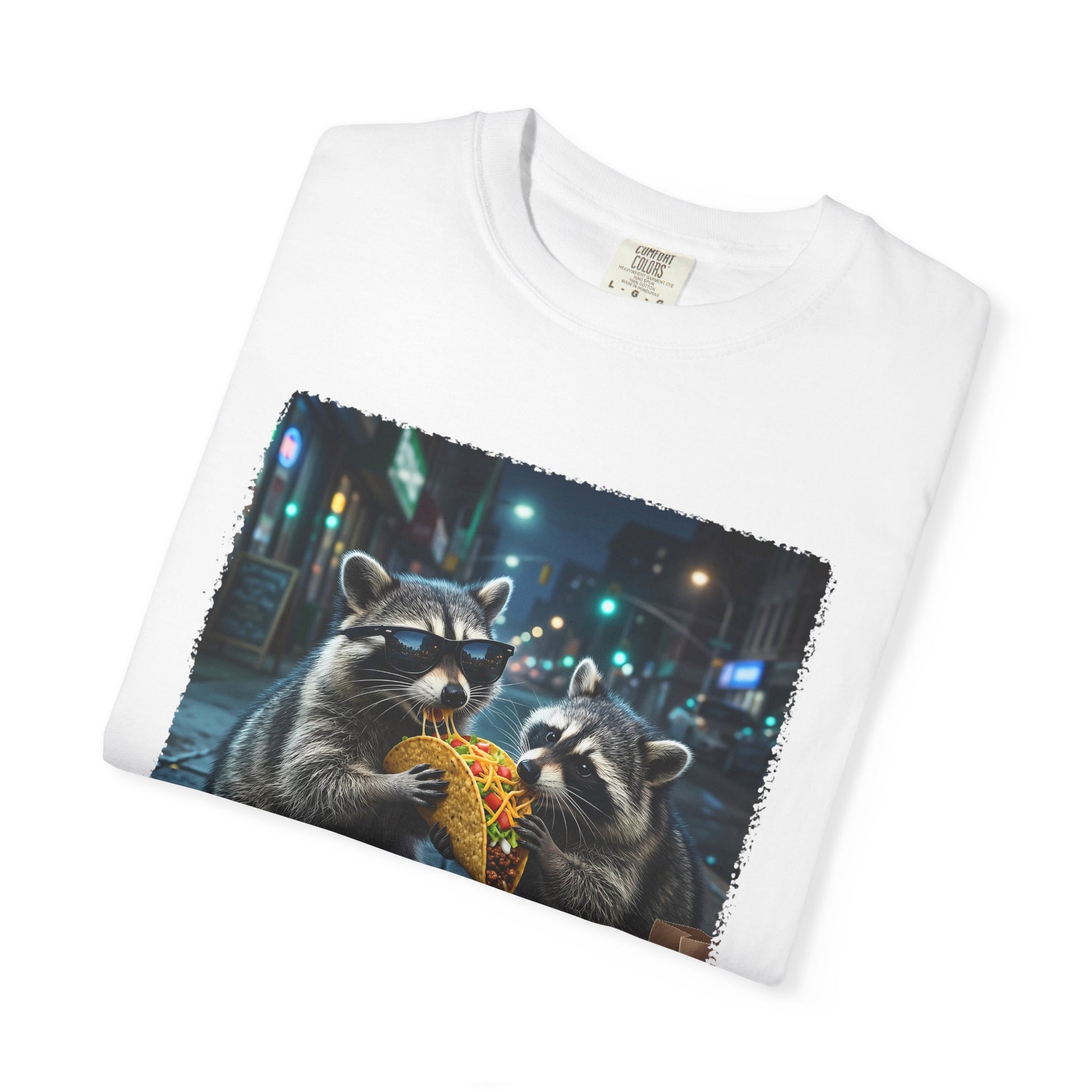 Funny Raccoon Taco Shirt | Comfort Colors Garment-Dyed Tee | Trash Panda Taco Lover Gift Printify