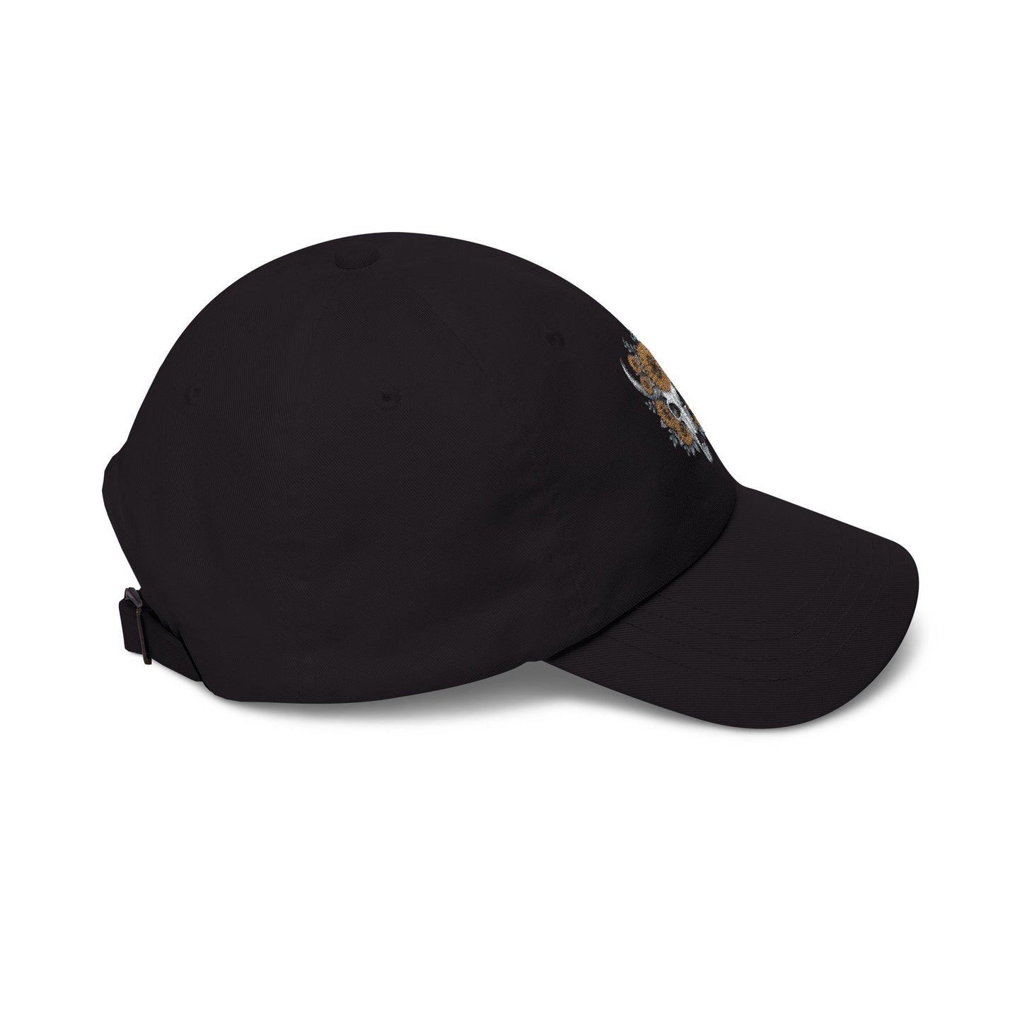 Sunflower Bull Skull Embroidered Dad Hat | Western Boho Floral Ca Printify