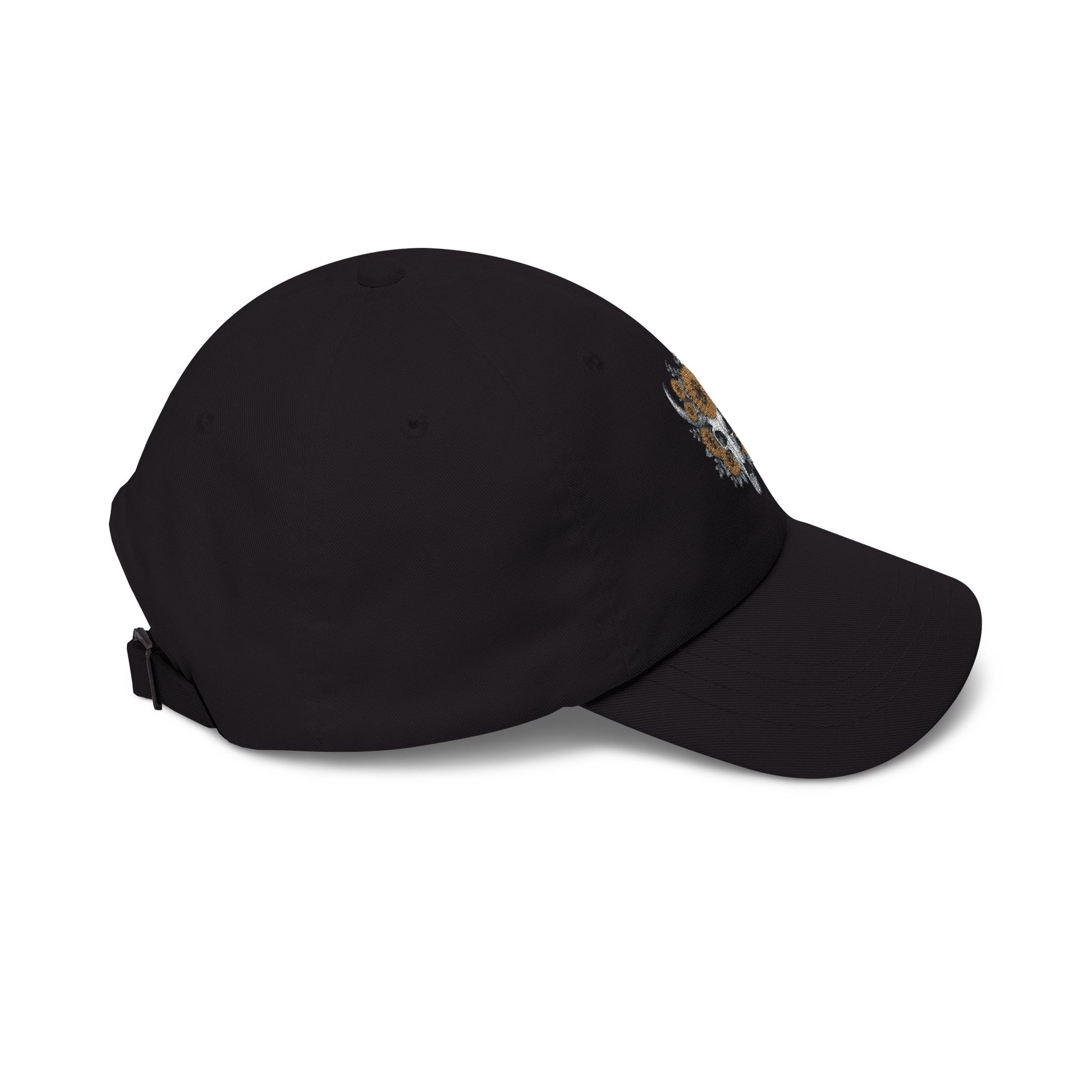 Sunflower Bull Skull Embroidered Dad Hat | Western Boho Floral Ca Printify