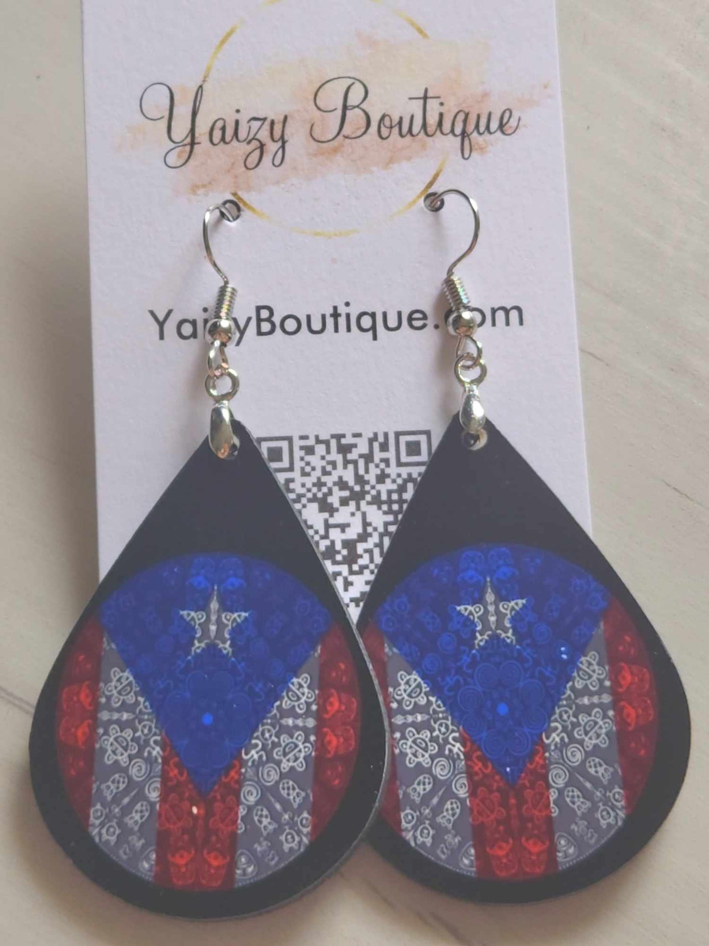 Taino flag Earrings