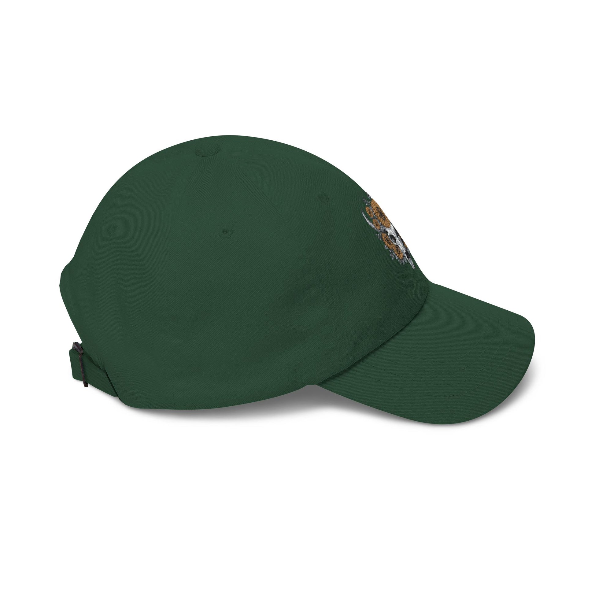 Sunflower Bull Skull Embroidered Dad Hat | Western Boho Floral Ca Printify
