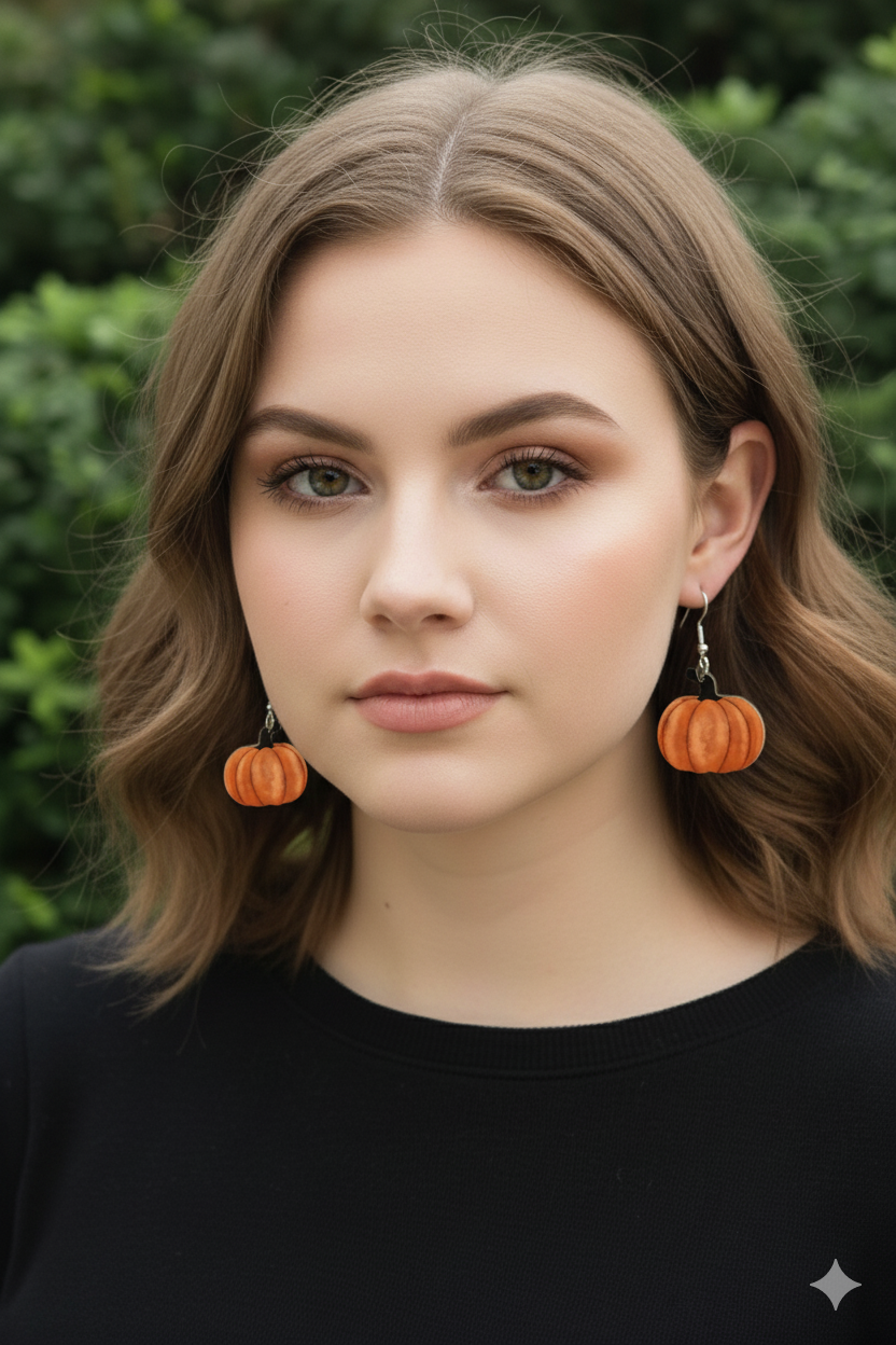 Pumpkin Earrings – Handmade Fall & Halloween Jewelry Yaizy Boutique