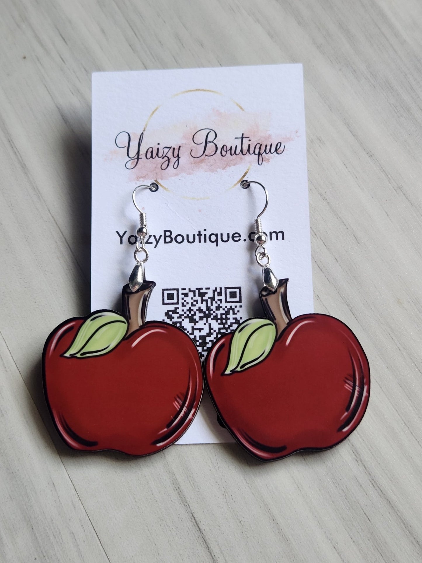 Apple Teacher Handmade Earrings - Yaizy Boutique