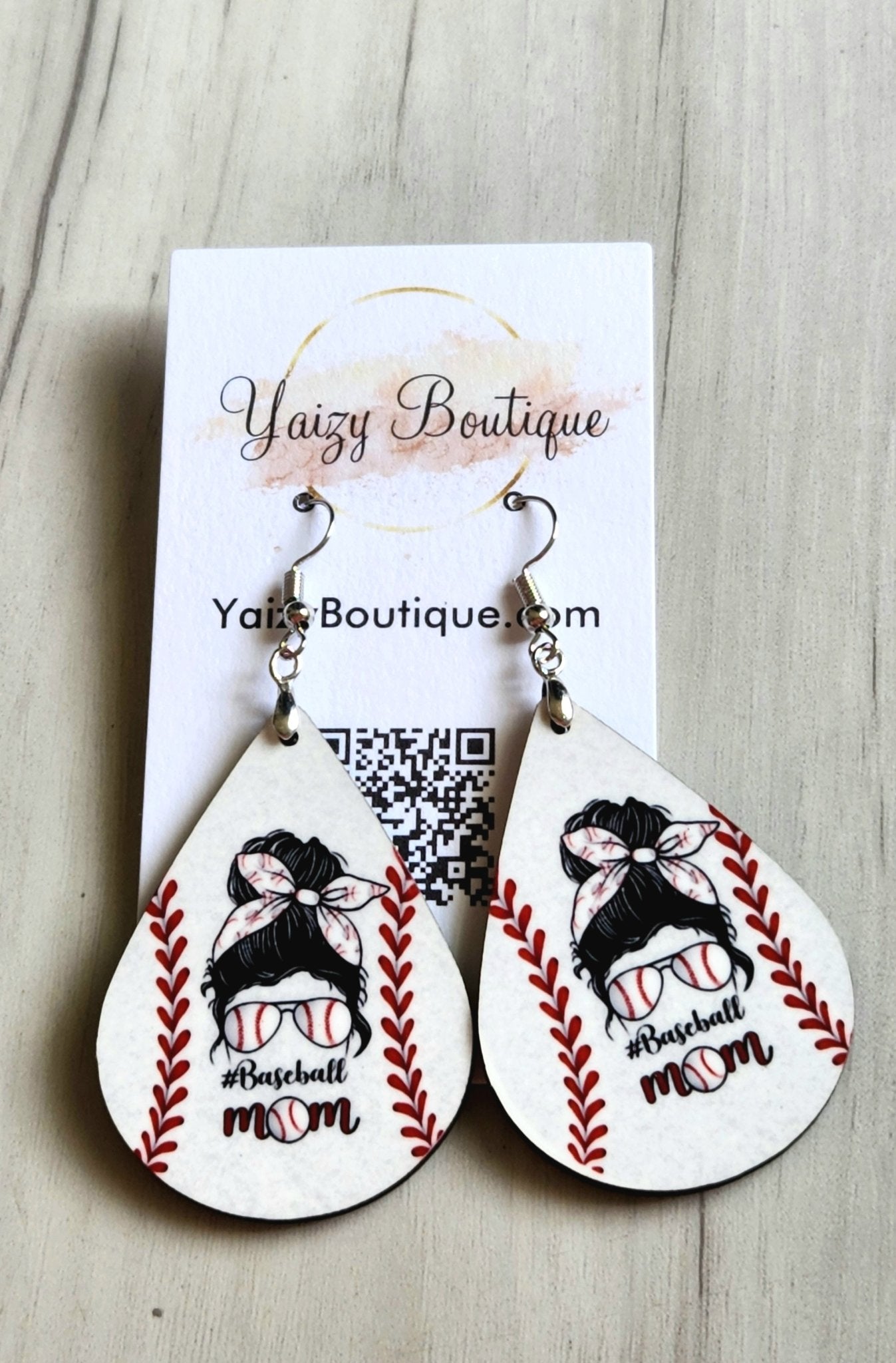 Baseball Mom Handmade Earrings - Yaizy Boutique