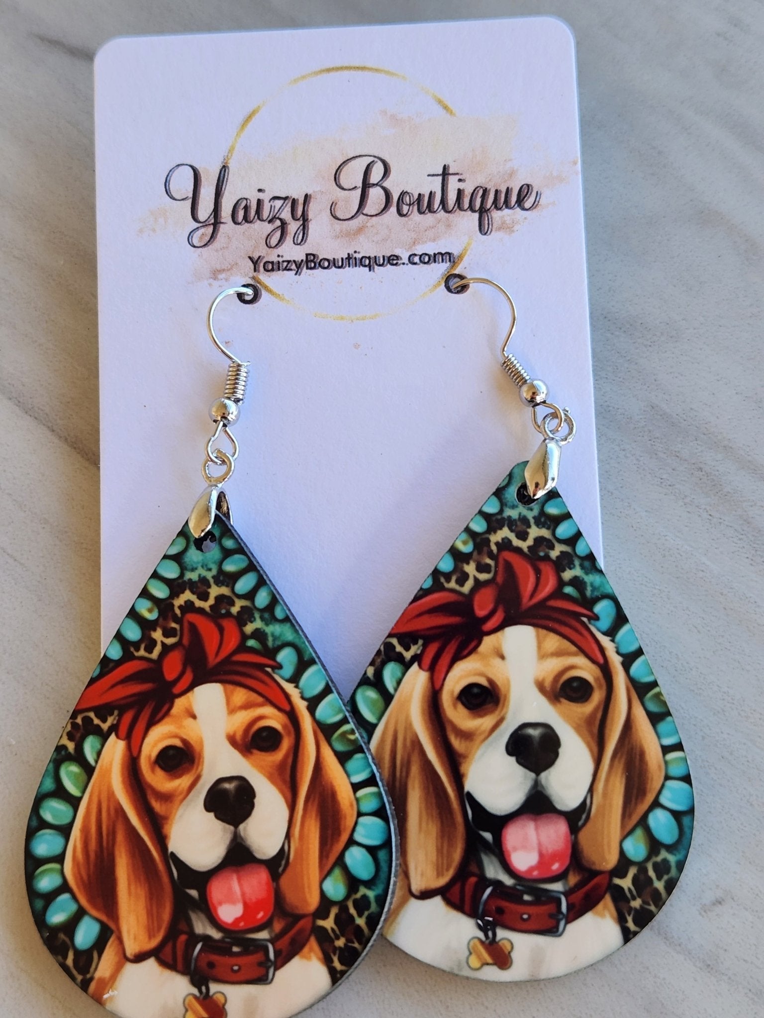 Beagle Dog Earrings - Yaizy Boutique