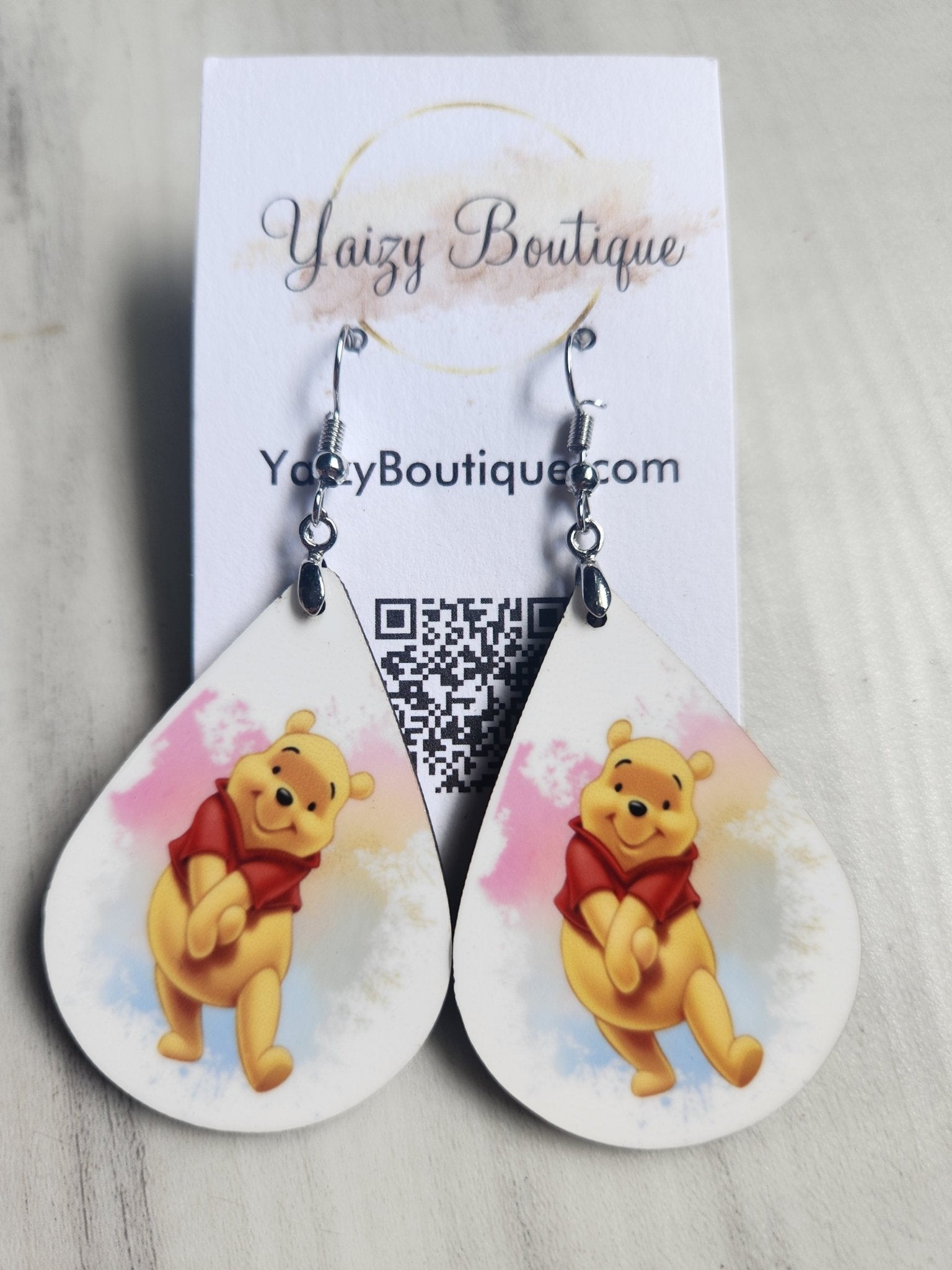 Cute Watercolor Bear Handmade Earring - Yaizy Boutique