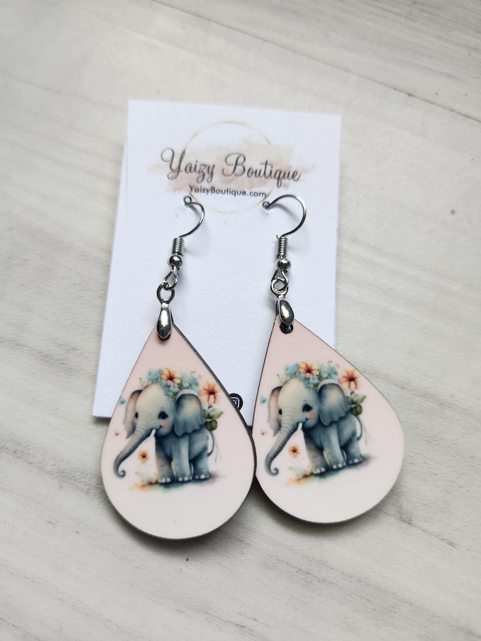 Elephant flower Earrings - Yaizy Boutique