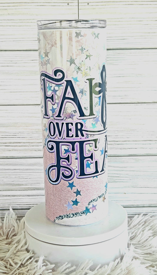 Faith Over Fear Tumbler - Yaizy Boutique