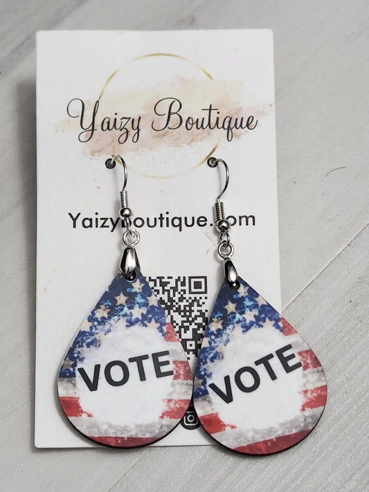 Vote Handmade Earrings